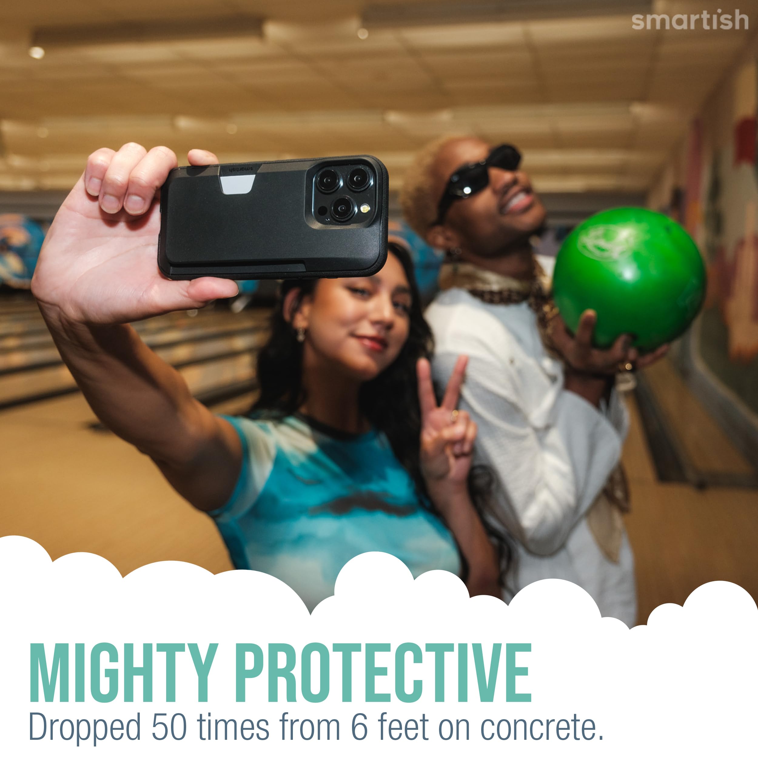 Smartish Iphone 15 Pro Wallet Case   Wallet Slayer Vol. 1 [Slim + Protective] Credit Card Holder   Drop Tested Hidden Card Slot