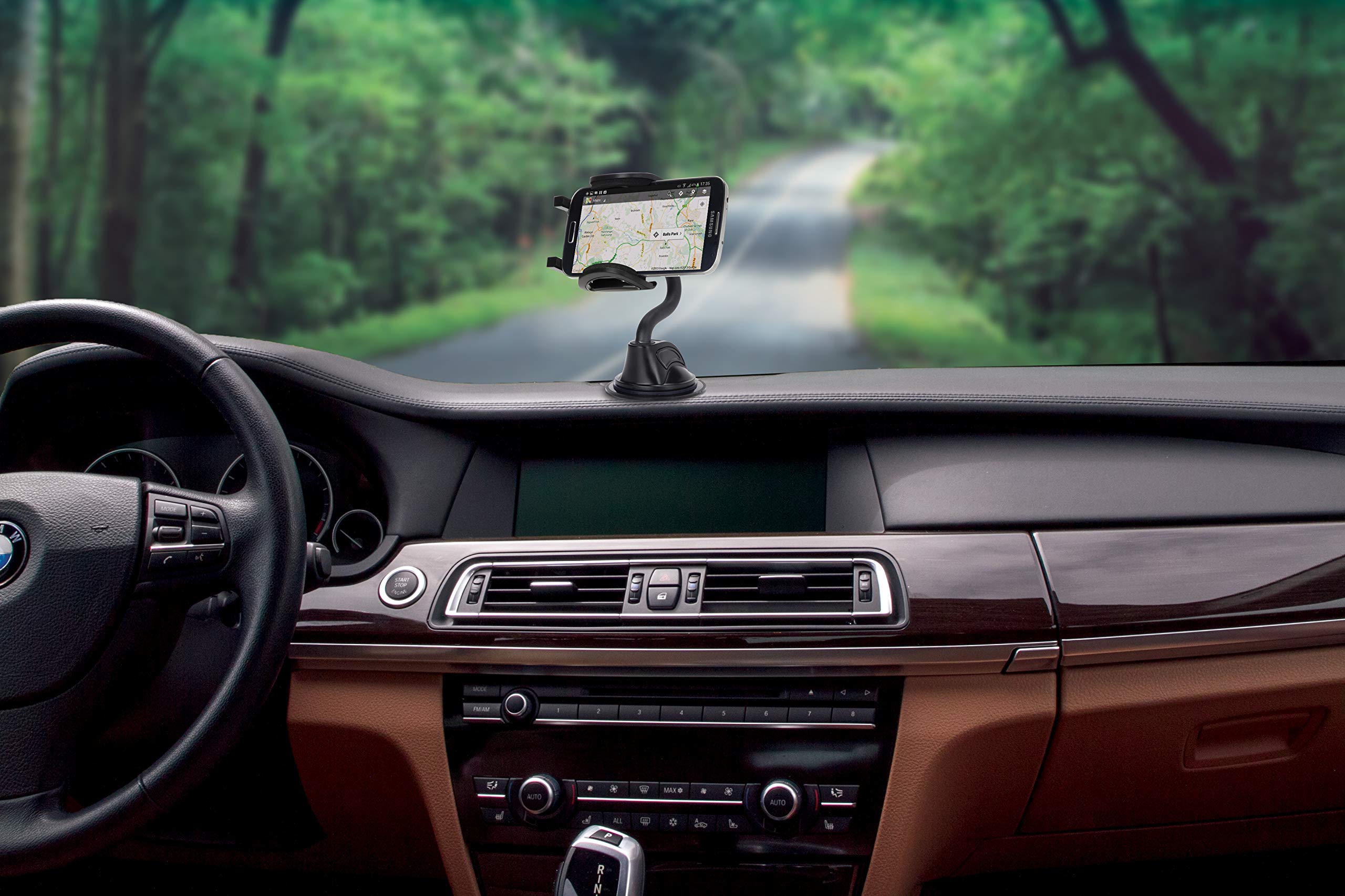 Scosche Ihw10 4 In 1 Car Phone Holder Windshield, Dashboard, Vent, Cup Mount With Suction Cup  Dash, Vent Or Windshield Mount  S