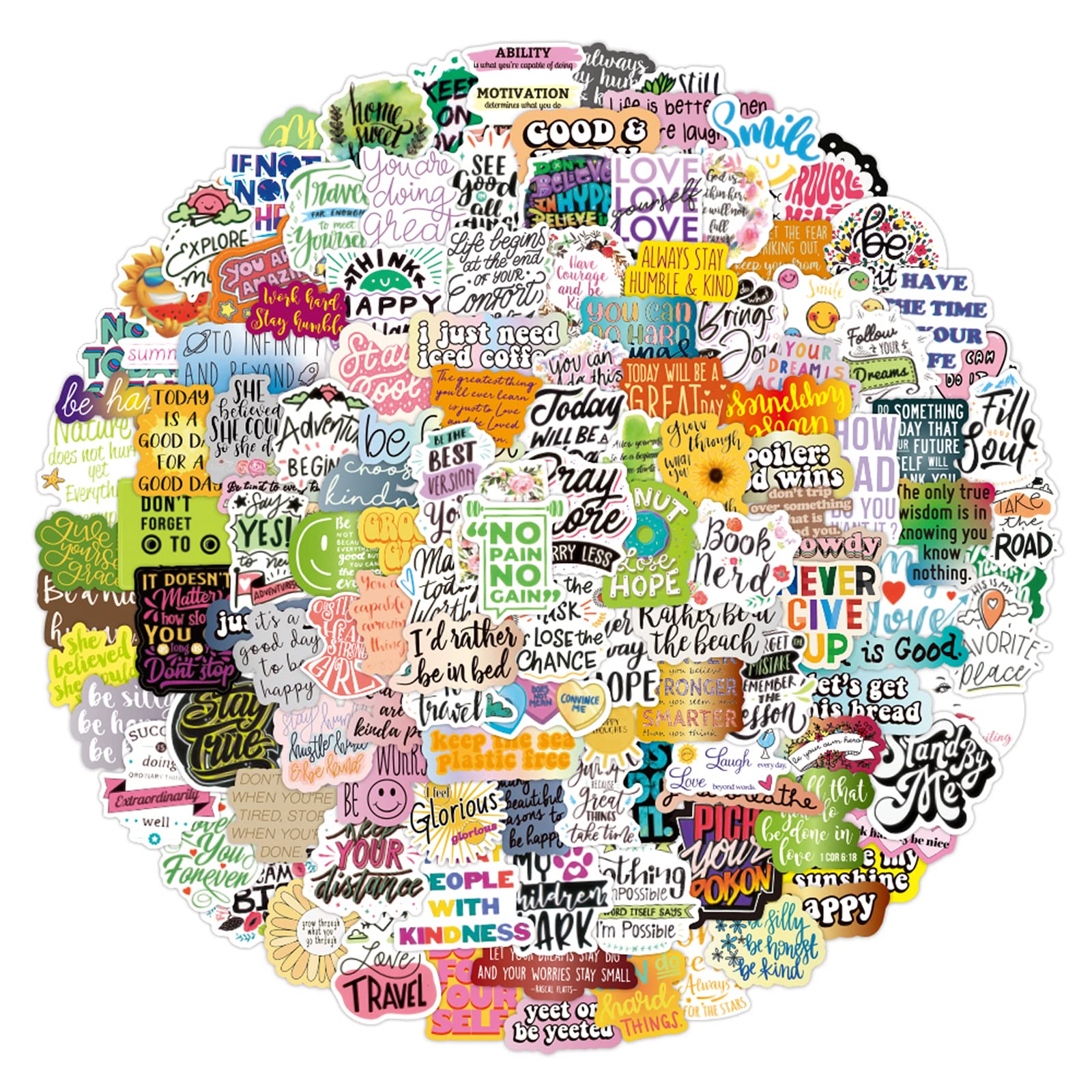 200Pcs Positive Affirmation Stickers, Inspirational Words Stickers For Students Teachers Kids Teens Adults, Motivational Quote S