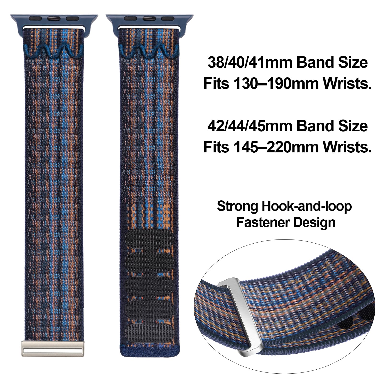 Gz Gzhisy Sport Loop Nylon Band Compatible With Apple Watch Band 38Mm 40Mm 41Mm 42Mm 44Mm 45Mm 49Mm Ultra 2 Iwatch Series 9 8 7