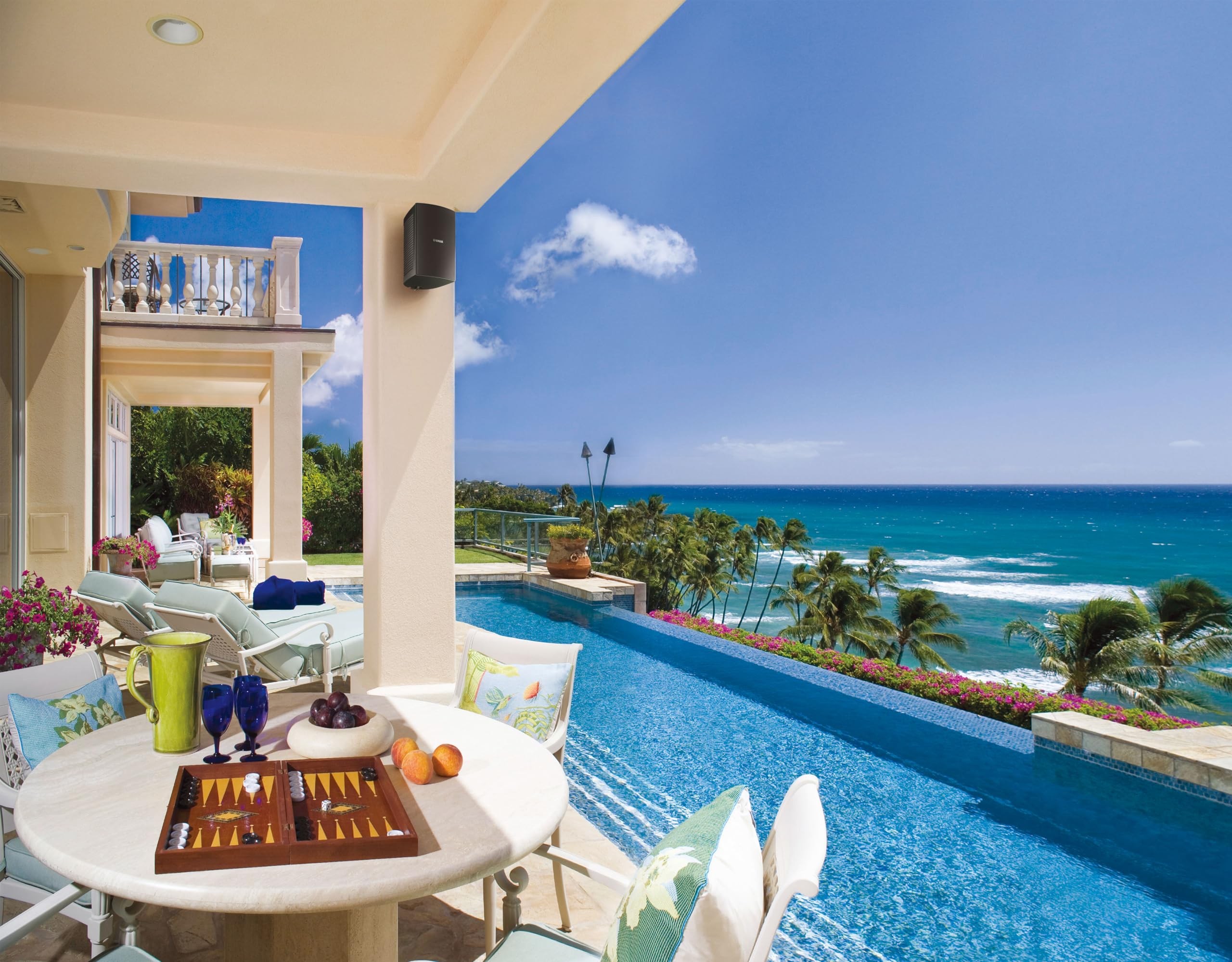 Yamaha Ns-Aw294Wh Indoor/Outdoor 2-Way Speakers (White,2)