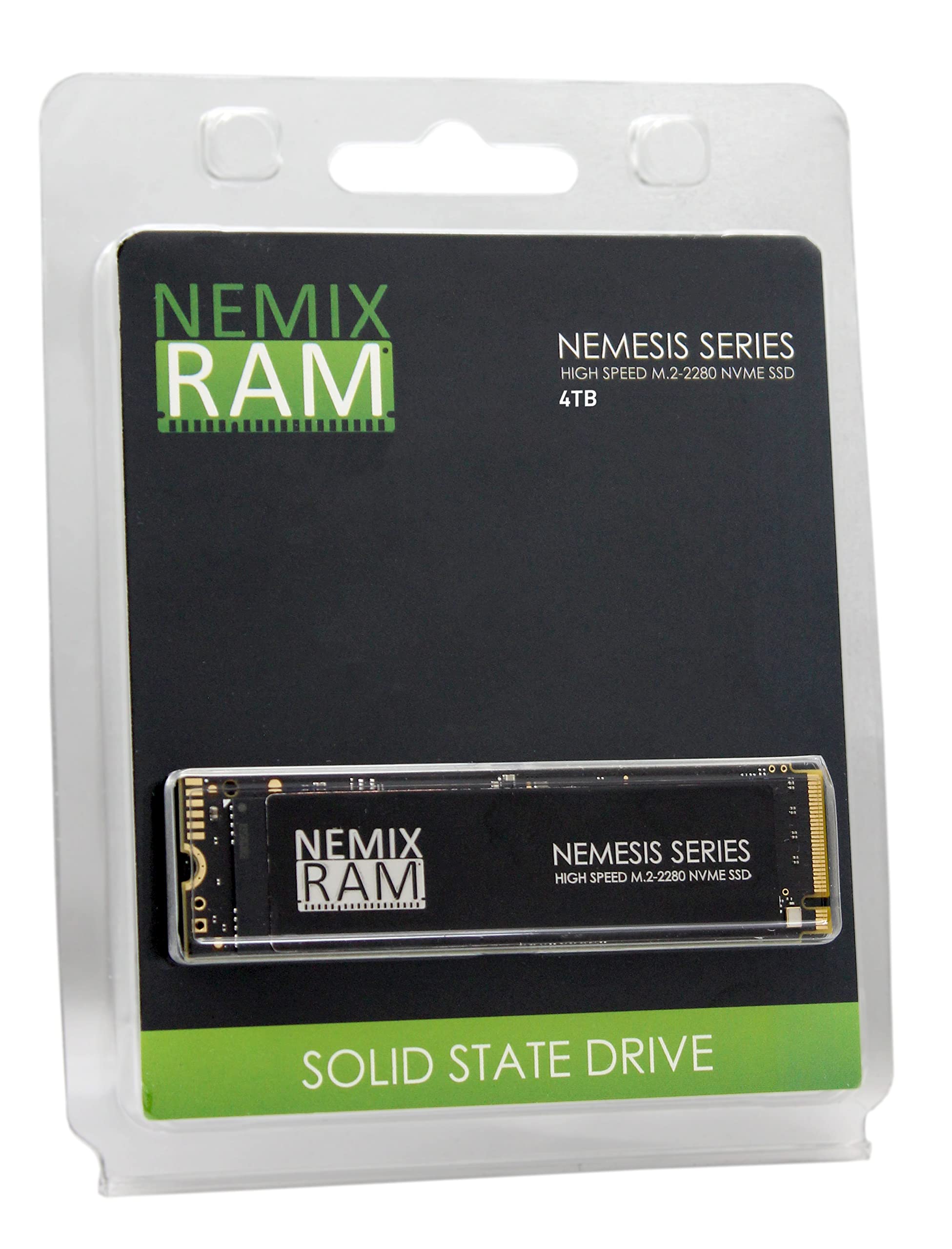 Nemix Ram Nemesis Series 4Tb M.2 2280 Gen4 Nvme Ssd For Playstation 5 & Pc Gaming Machines Fastest Write Speeds Up To 7415Mbps Supports Pcie 4 (Pcie3 Backward Compatible)