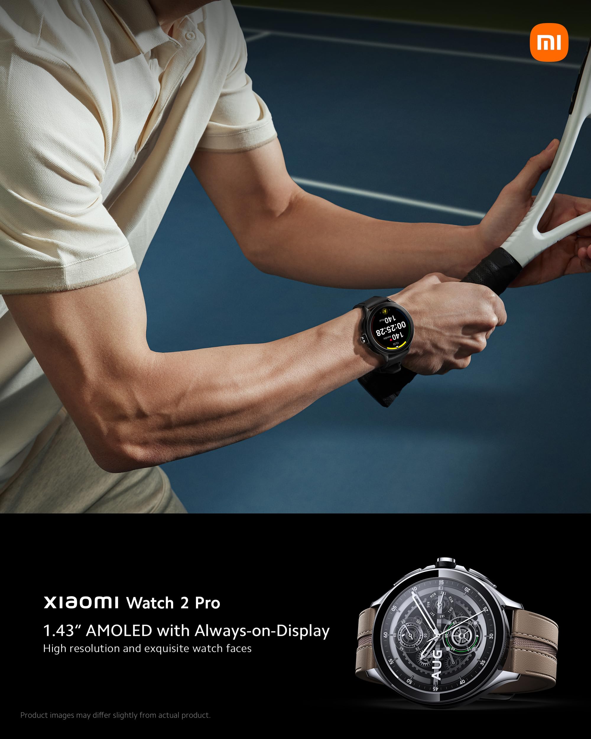 Xiaomi Watch 2 Pro, Google Apps Directly On Your Wrist, Snapdragon W5+ Gen 1 Platform, Advanced Health And Workout Tracking, 5 S