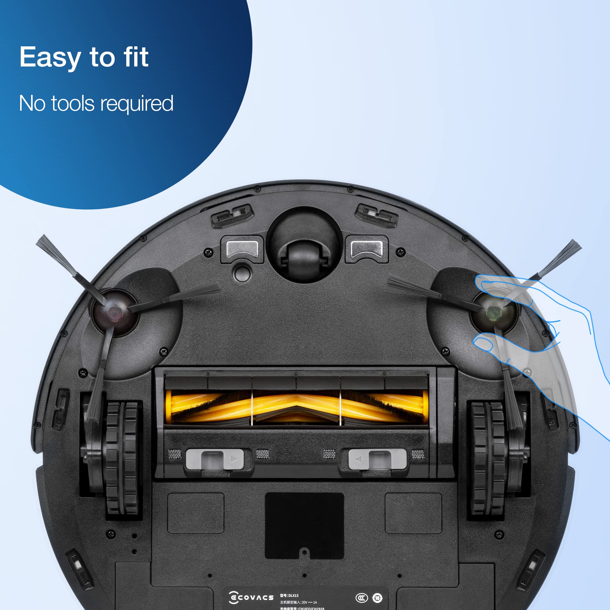 Ecovacs Deebot Accessory Pack (Replacement Brushes And Filters) For Deebot N10 Plus/N8 Pro+/N8 Pro/T8/T8 Aivi/ N7 /920/950/T5/