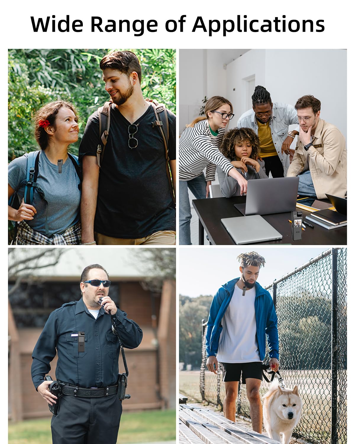 Vidcastive 64G Body Camera With Video And Audio Recording, 1080P Hd Police Body Worn Cam With 180 Rotatable Lens, Night Vision,