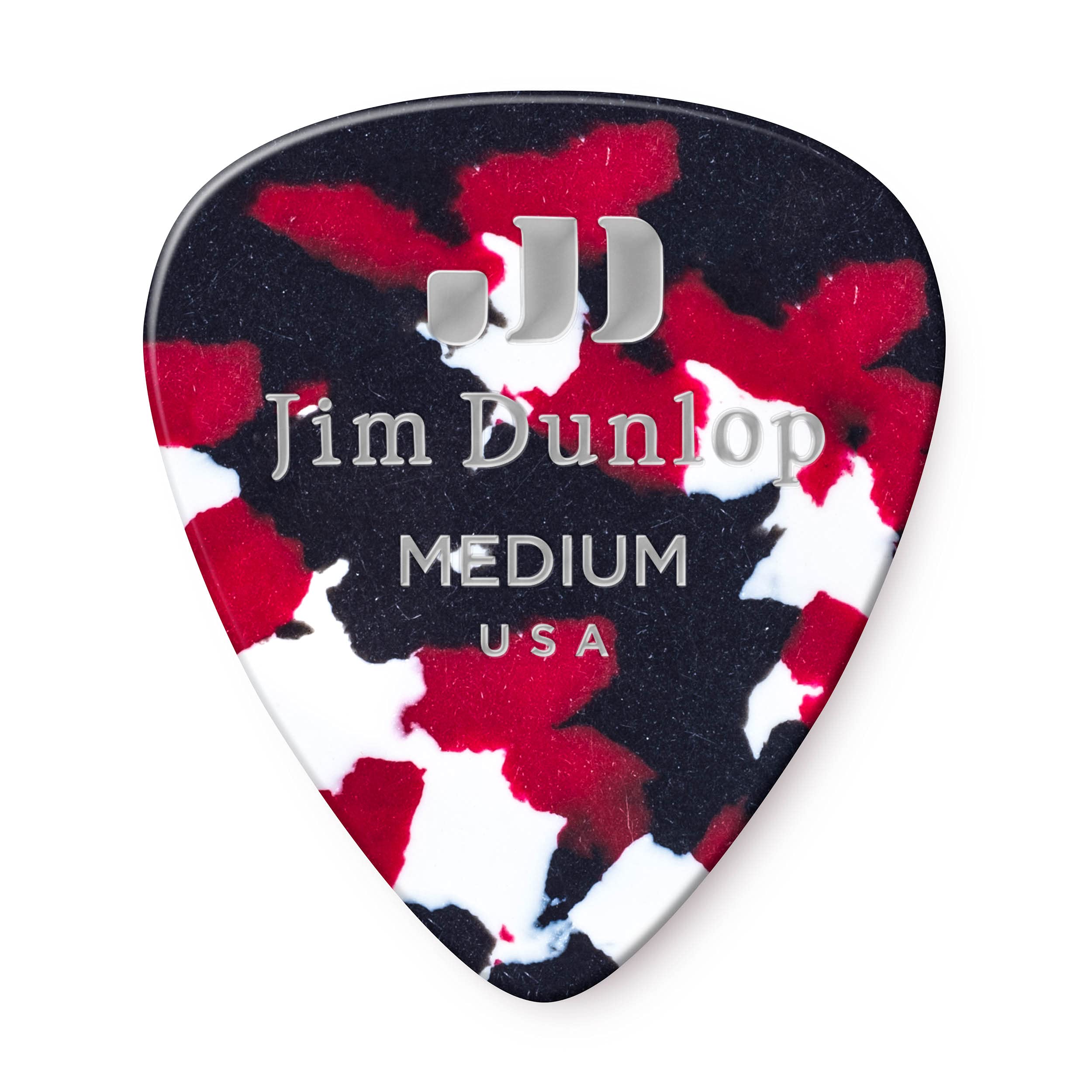 Jim Dunlop 483R06Md Confetti Classic Celluloid Medium Guitar Picks, 72Pack