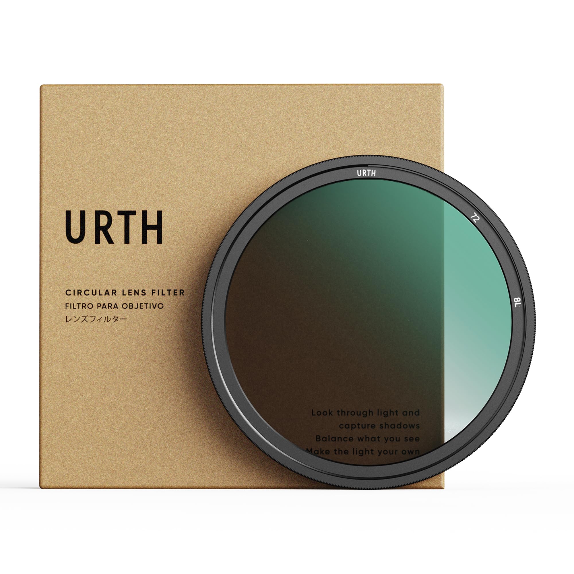 Urth 72Mm Circular Polarizing (Cpl) Lens Filter   Multi Coated, Slim Design For Camera Lens Polarization