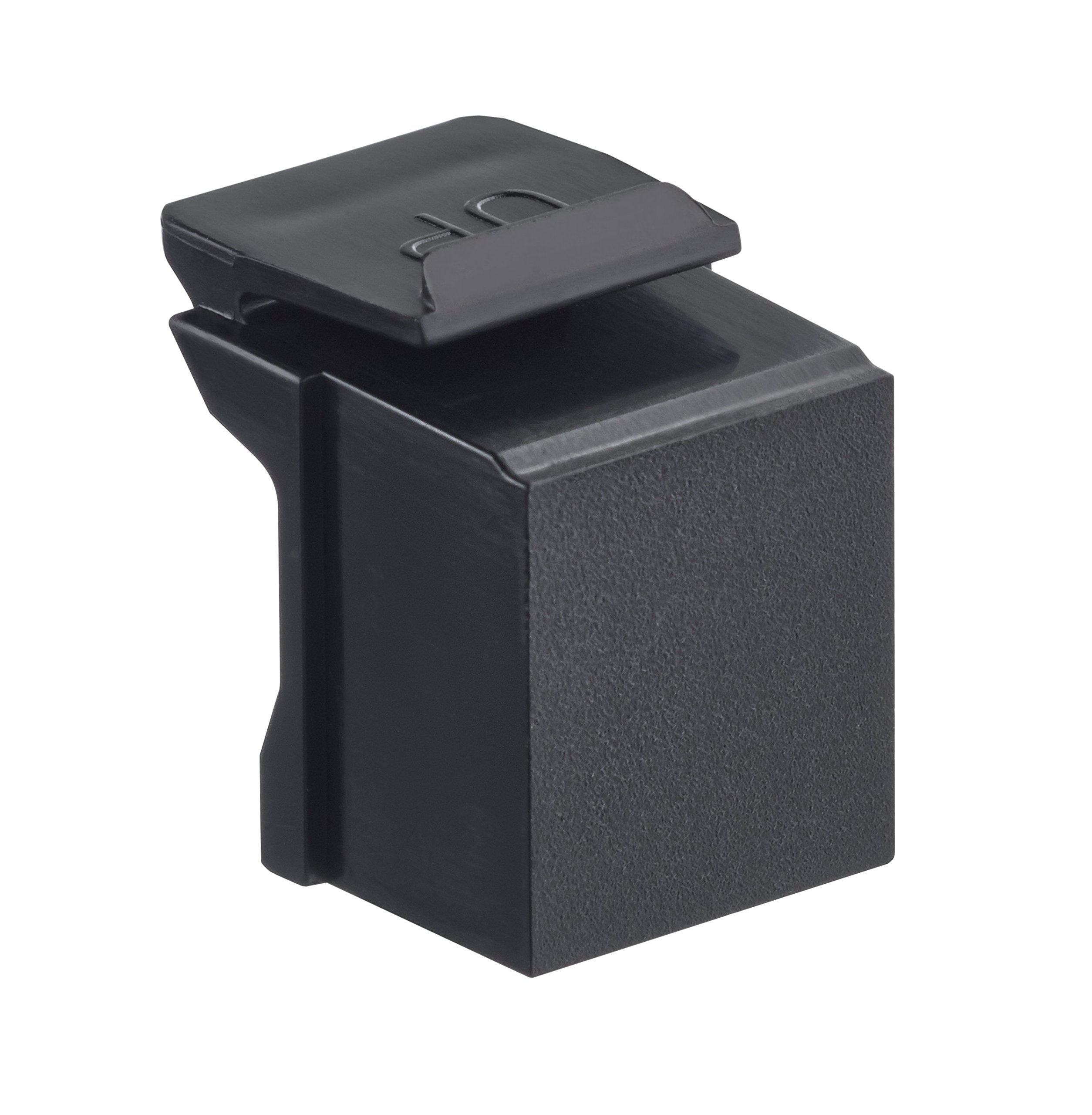 Leviton 41084 Be Blank Quickport Insert, 10 Pack, Black