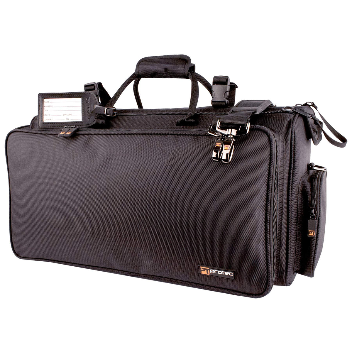 Protec Triple Horn Gig Bag With Removable Mute Storage Bag   Gold Series, Model C248