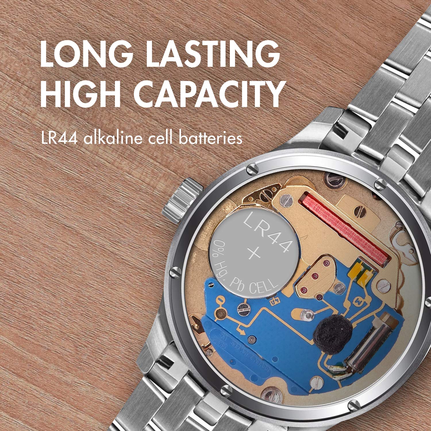 Tenergy 1.5 Volt Battery Lr44, Button Cell Lr44, Ag13/Lr44 Batteries Equivalent, Ideal For Watches, Laser Pointers, Small Toys,