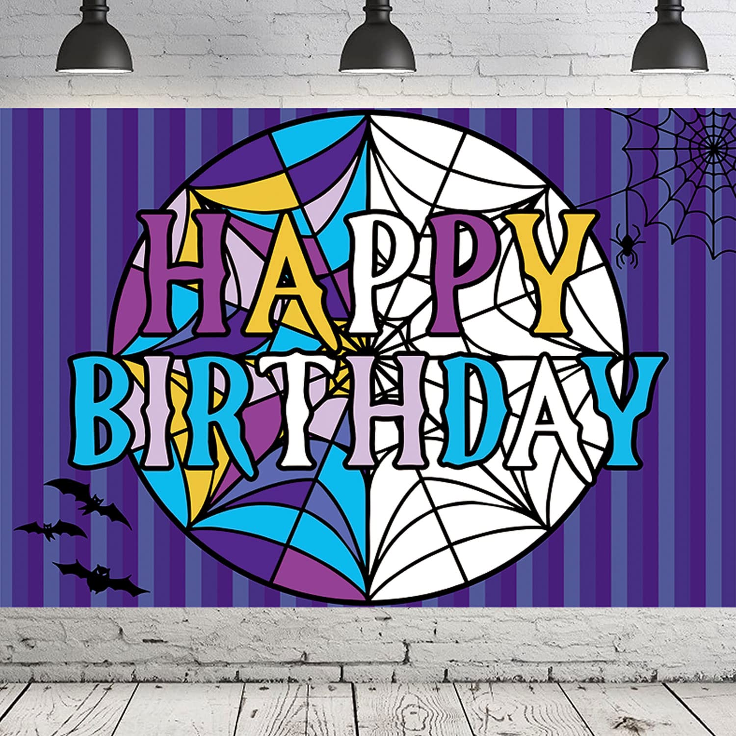 Wednesday Banner Midweek Horror Theme Birthday Photography Backdrop For Kids Boys Girls Celebration Party Decorations Supplies B