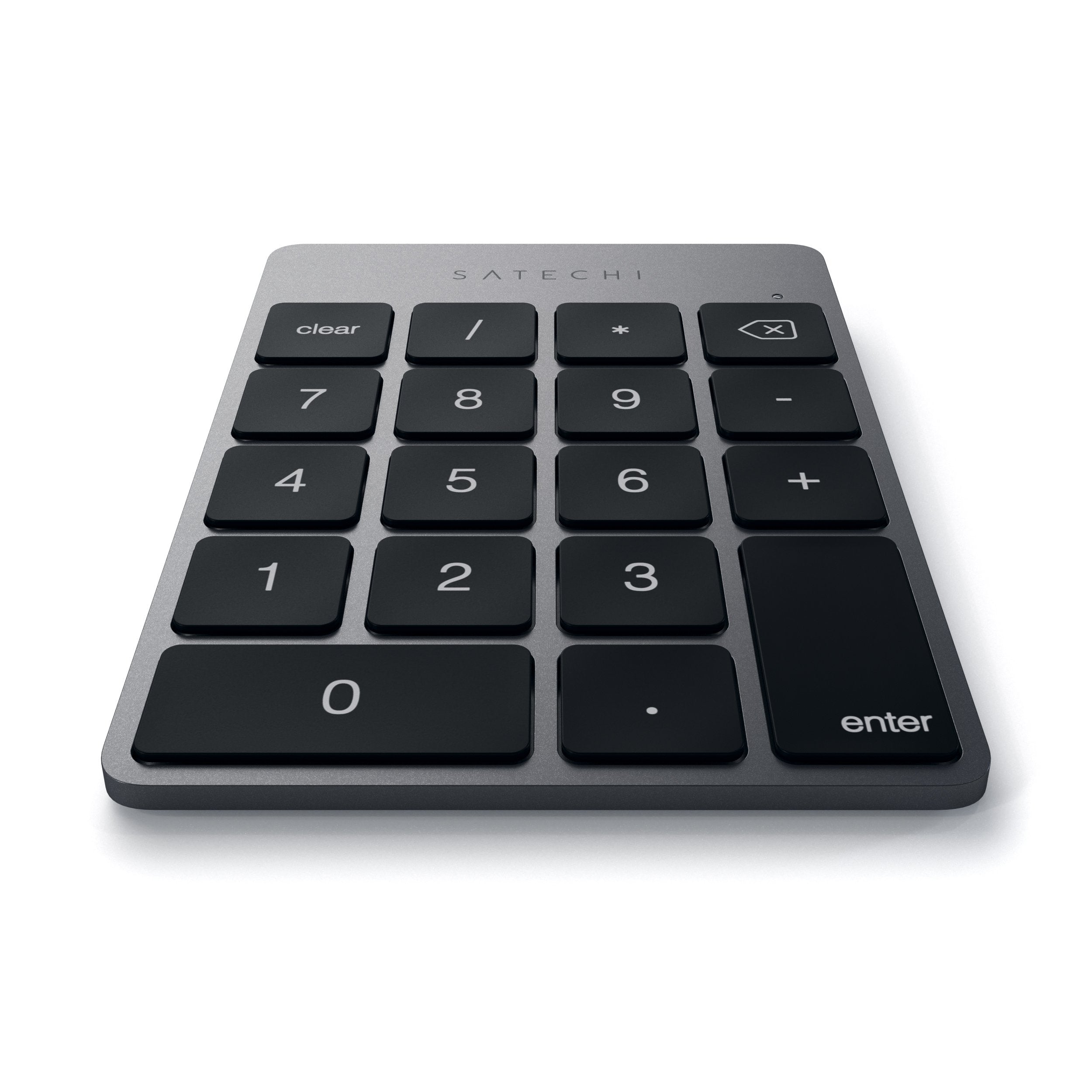 Satechi Slim Aluminum Bluetooth Wireless Keypad 18 Key Numpad Keyboard Extension � For Imac Pro, Imac, Mac Mini, Macbook Pro/Air, Windows, Pc, Laptop And More   Space Gray