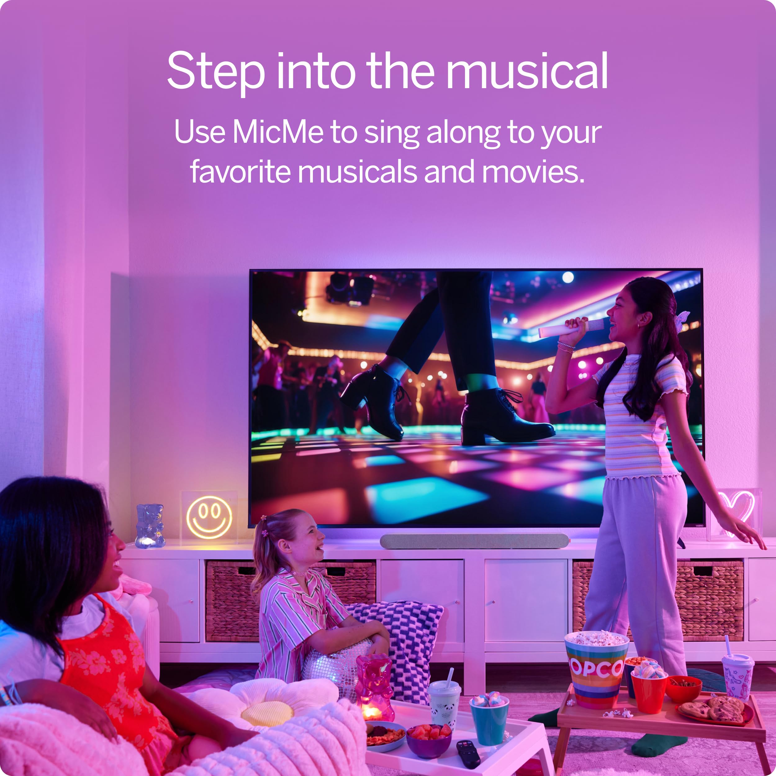 Vizio Micme 2.1 Karaoke Soundbar, 2 Wireless Microphones, Wireless Subwoofer W/Dolby Atmos, Dts:X, Bluetooth Speaker   Sk210X 08