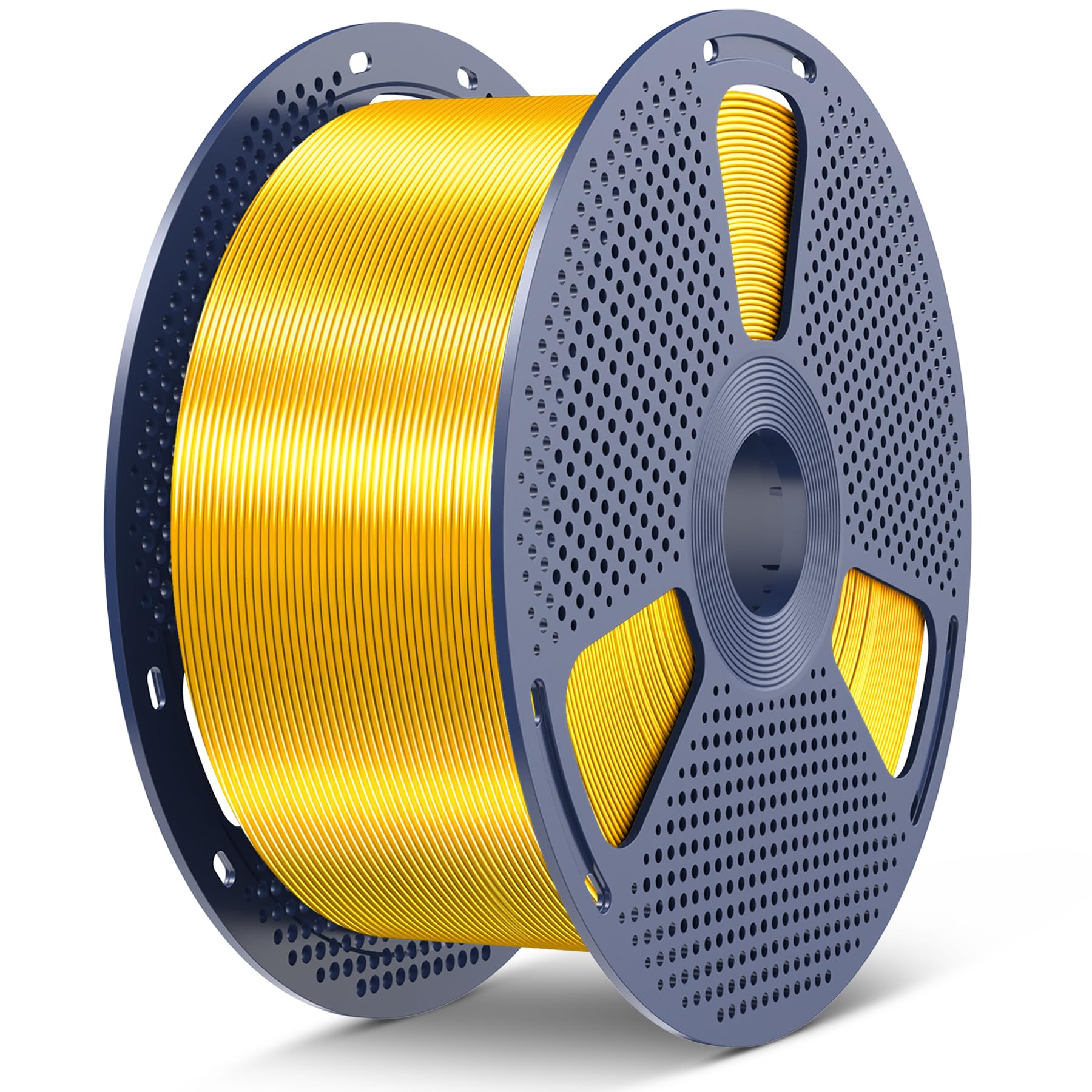 SUNLU 5KG PLA+ Silk 3D Printer Filament, 5KG(6.6lbs) Large Spool Silk Filament 1.75mm, Dimensional Accuracy +/-0.02mm, 1 Spool, 