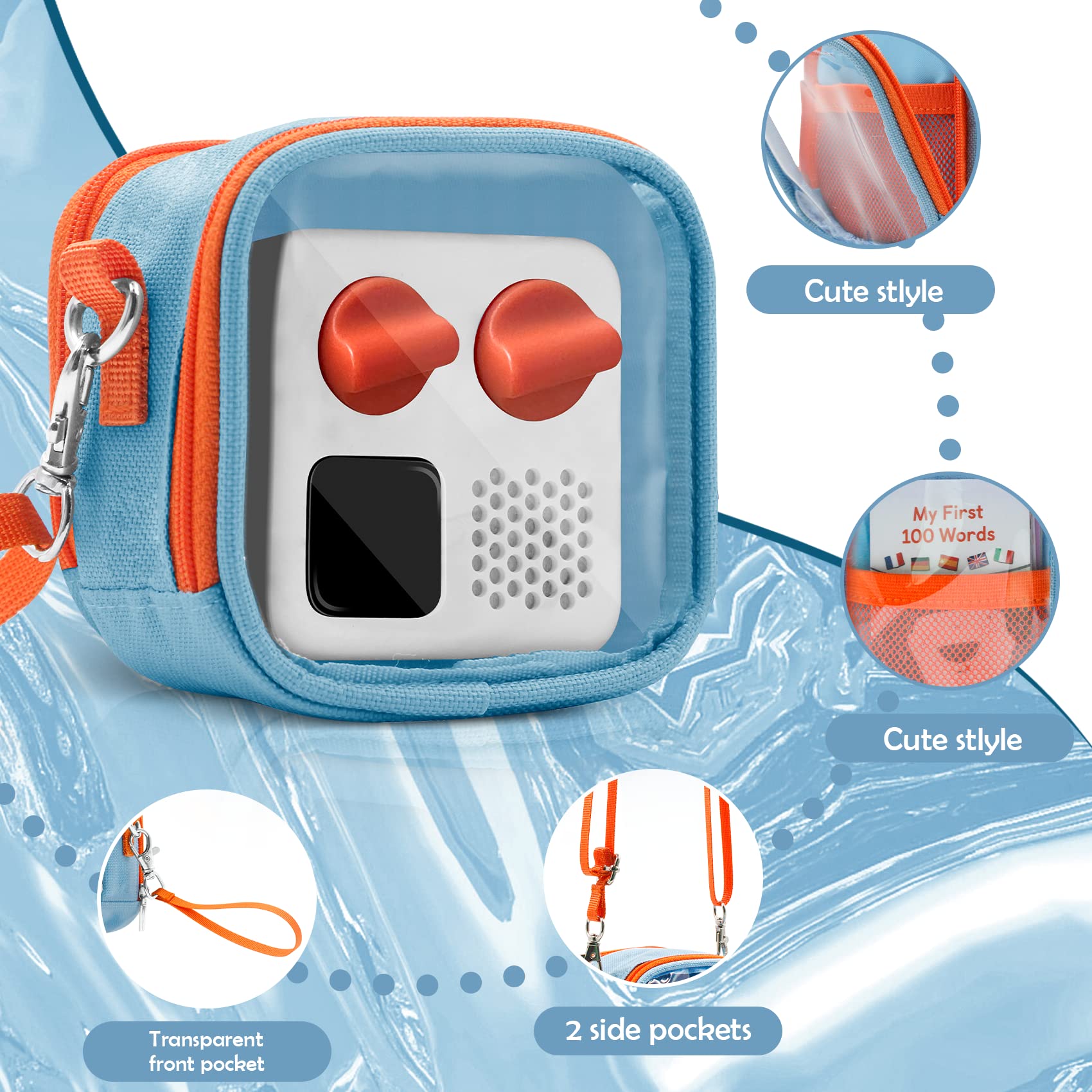 Transparent Carrying Case For Yoto Mini   Audio Music Players, Portable Storage Small Bag Compatible With Yoto Mini And Cards, M