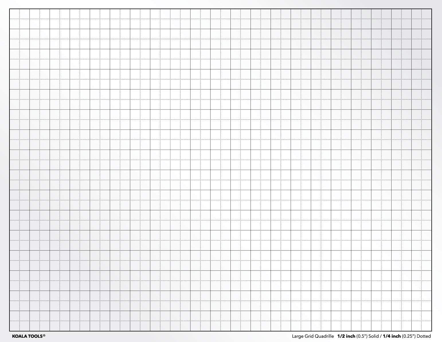 Koala Tools | Geometric Grid Transparency Sheets (Variety Pack Of 4)   8.5'' X 11'' | Overhead Projector And Light Box Transpare