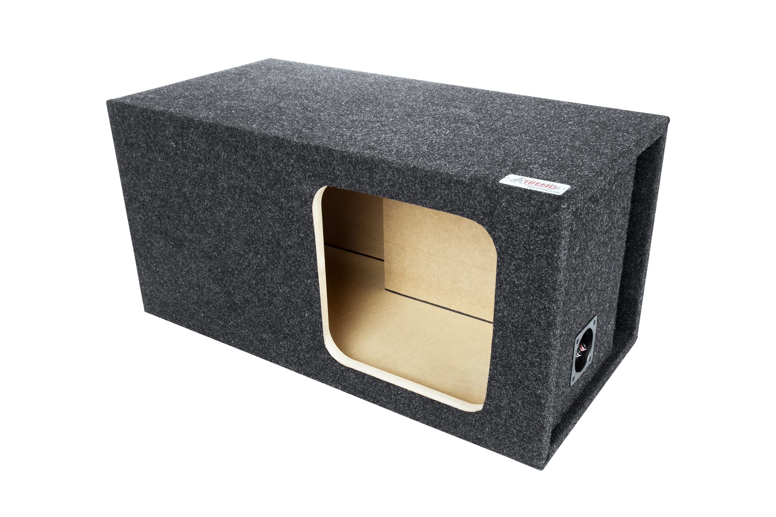 Atrend 10    Single Vented Spl Subwoofer Speaker Enclosure   Subwoofer Box Designed And Engineered For Kicker Solo Baric Model L