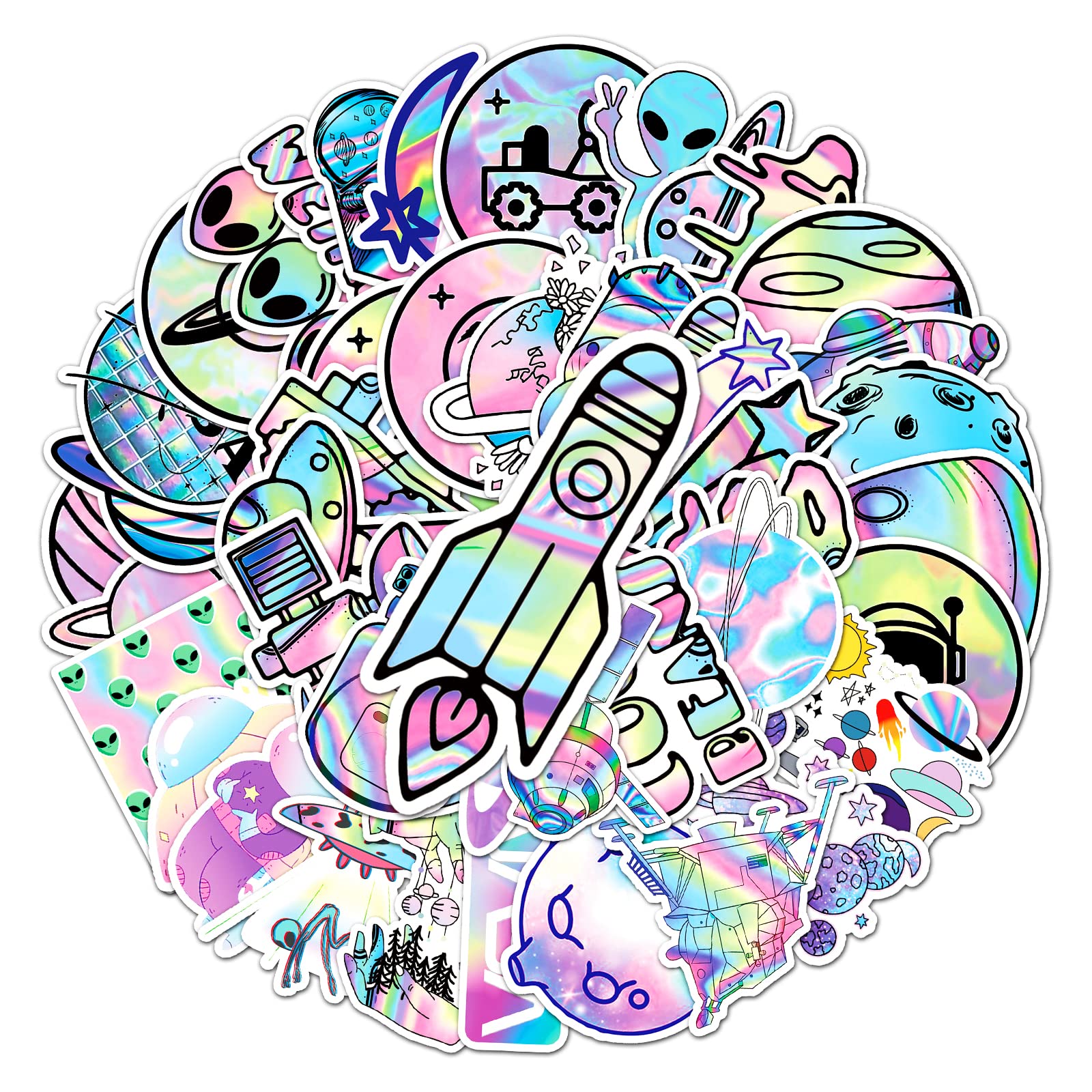 STAR WORK 50 Pcs Cute Stickers, Cartoons,Vinyl Waterproof Stickers for Water Bottles Laptop Skateboard Journaling Scrapbook, Sti