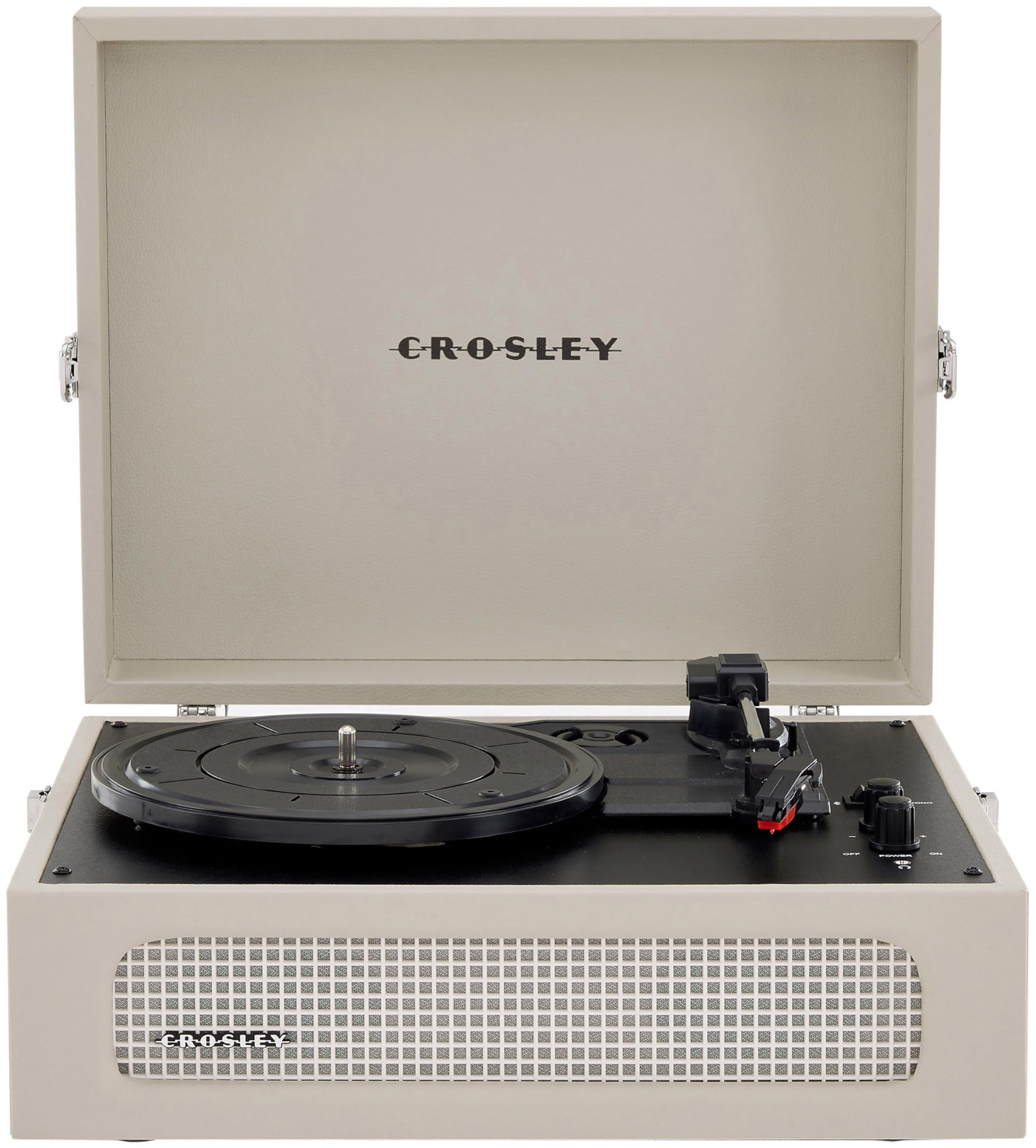 Crosley Cr8017B Du Voyager Vintage Portable Vinyl Record Player Turntable With Bluetooth In/Out And Built In Speakers, Dune