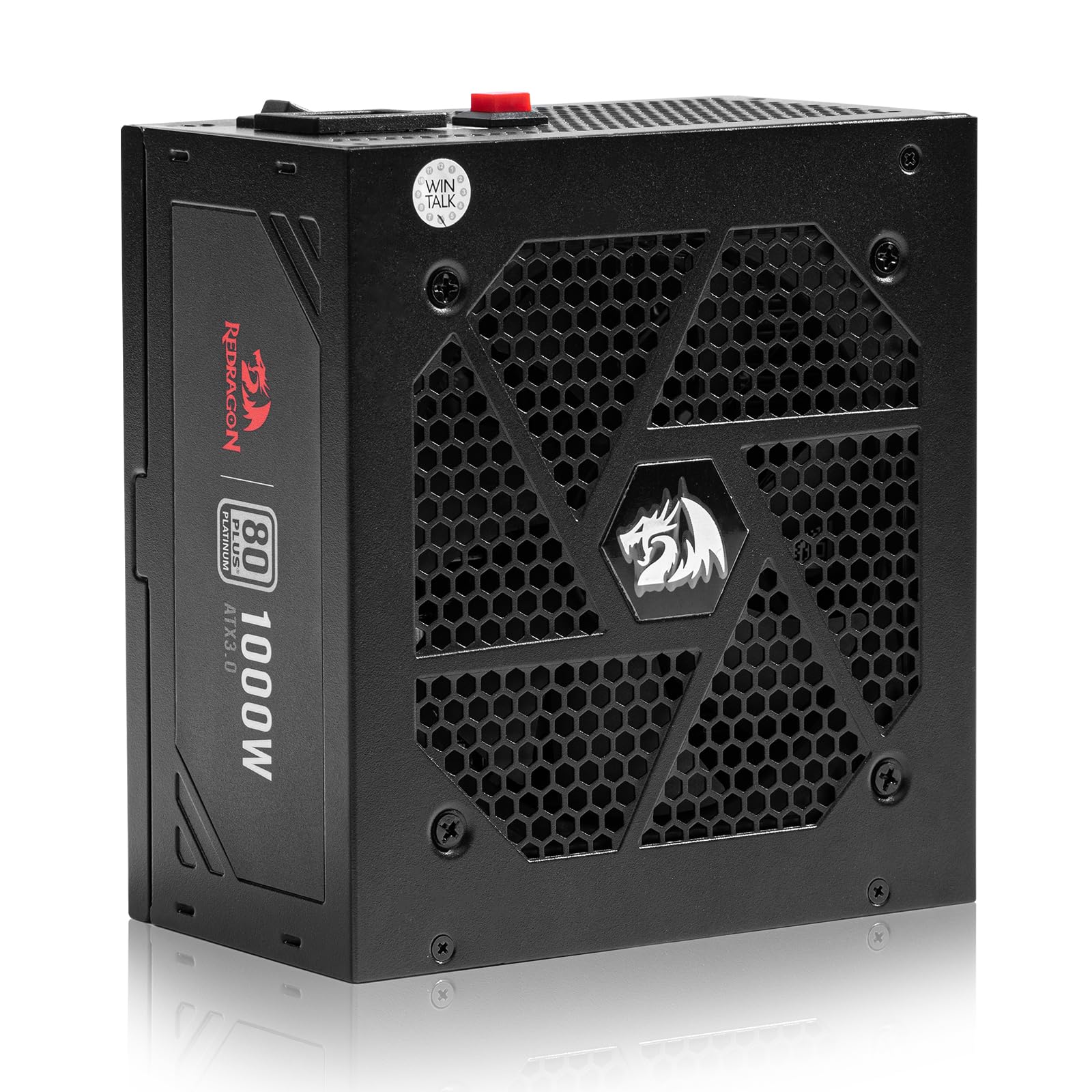 Redragon Psu017 80+ Platinum 1000 Watt Atx 3.0 & Pcie 5.0 Fully Modular Gaming Power Supply, 80 Plus Certified, 100% Japanese Ca