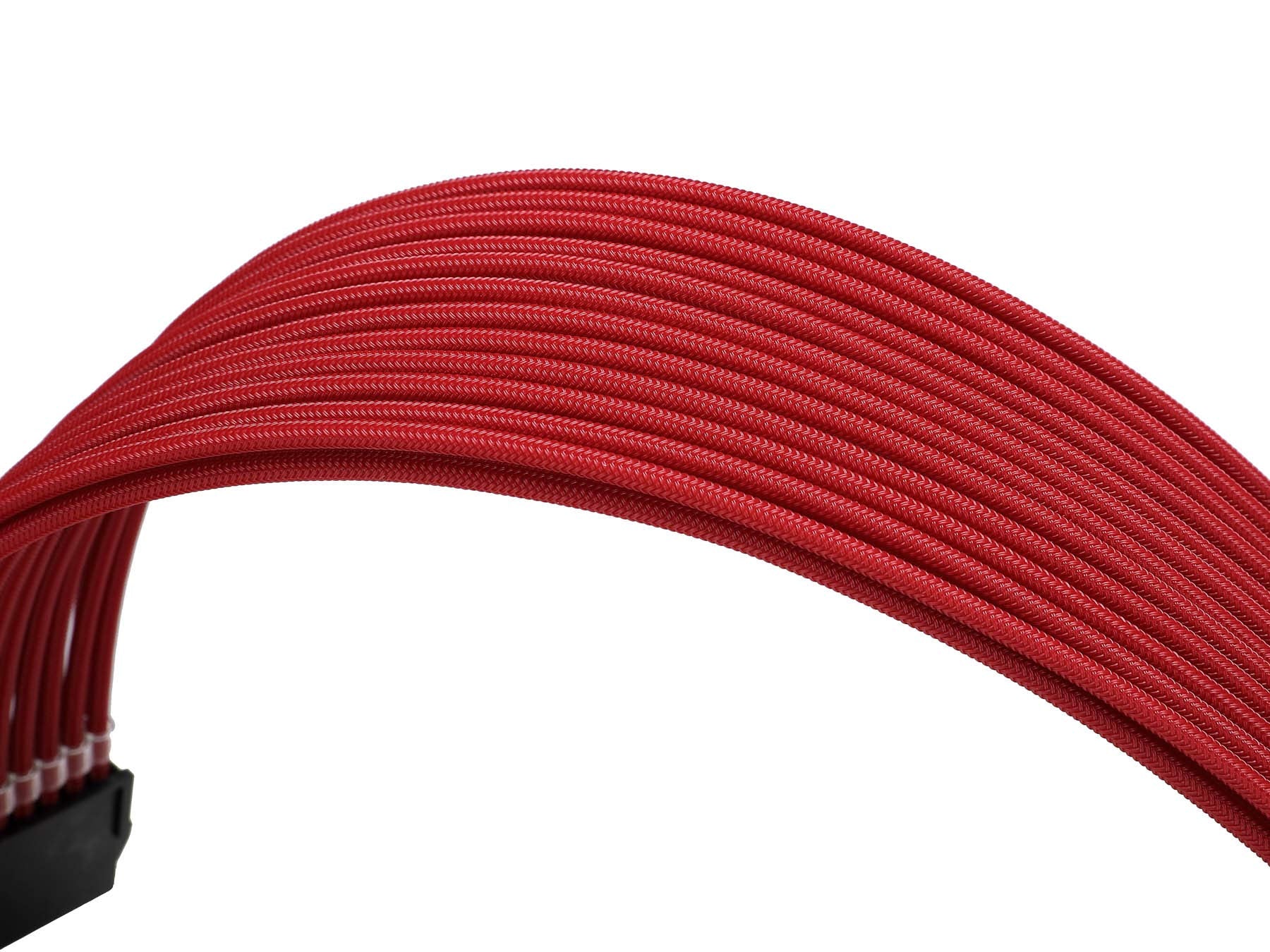 Formulamod Sleeve Extension Power Supply Cable Kit 18Awg Atx 24P+ Eps 8 P+Pci E8 P With Combs For Psu To Motherboard/Gpu (Red)