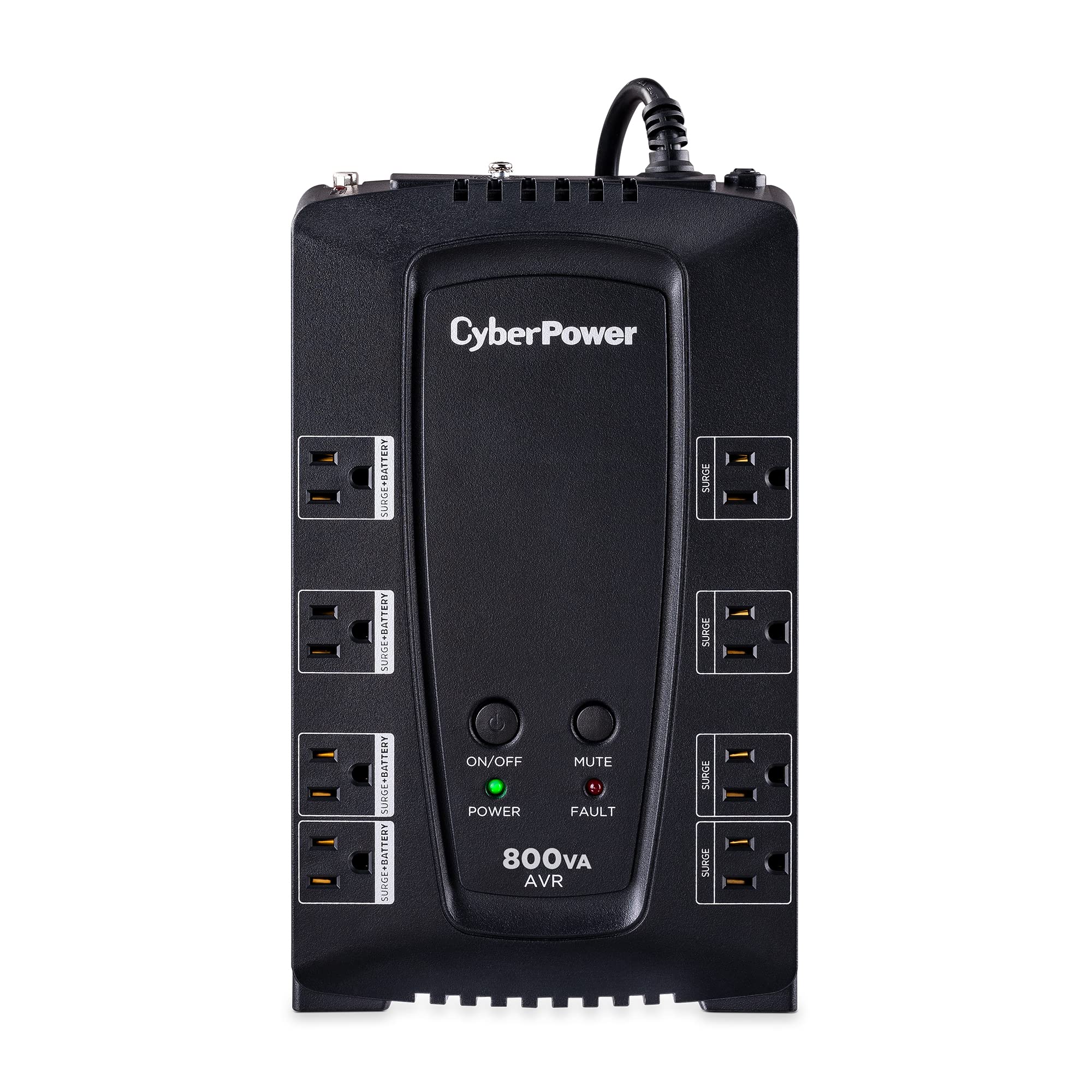 Cyberpower Cp800Avr Avr Ups System, 800Va/450W, 8 Outlets, Compact