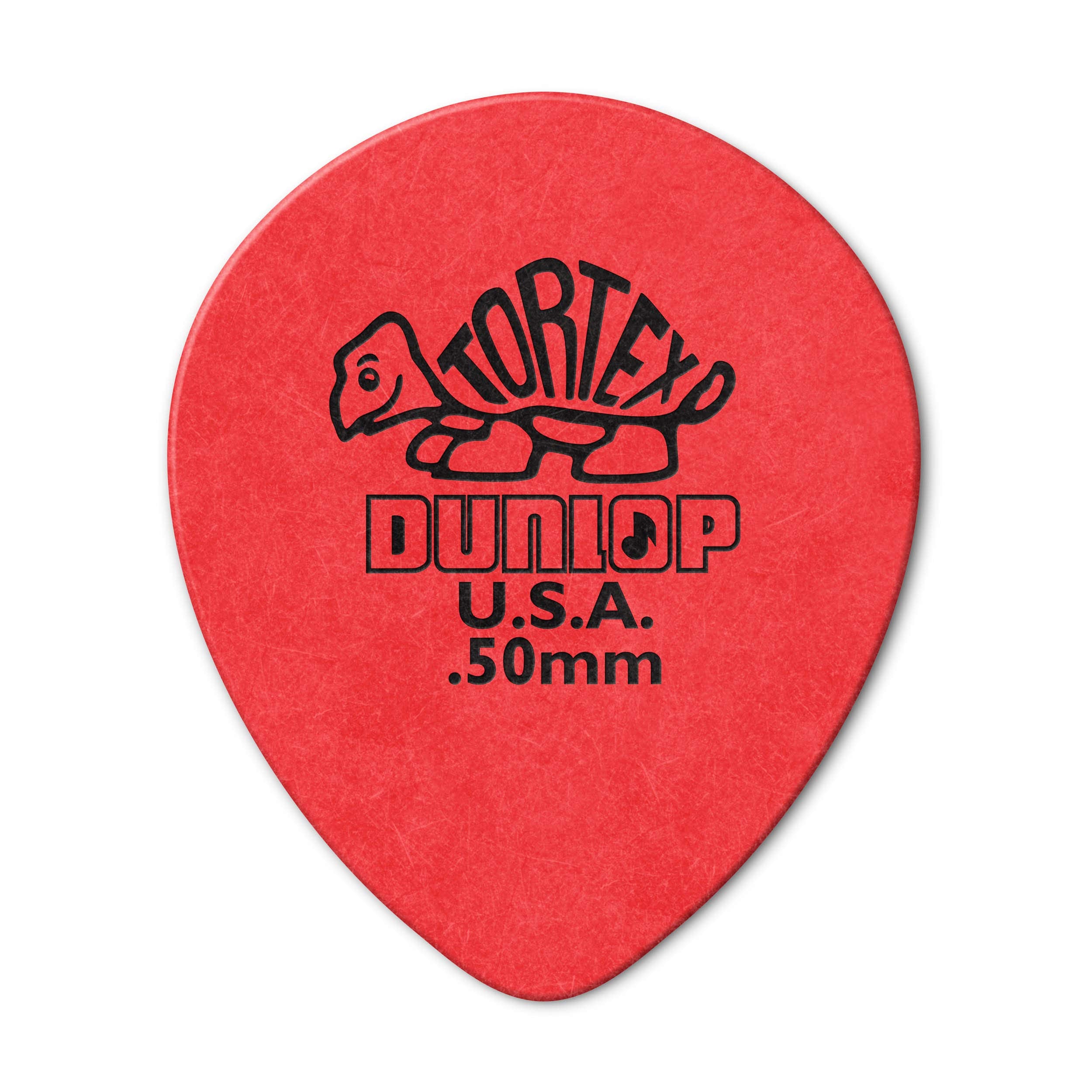 Jim Dunlop 413R.50 Tortex� Tear Drop, Red, .50Mm, 72/Bag
