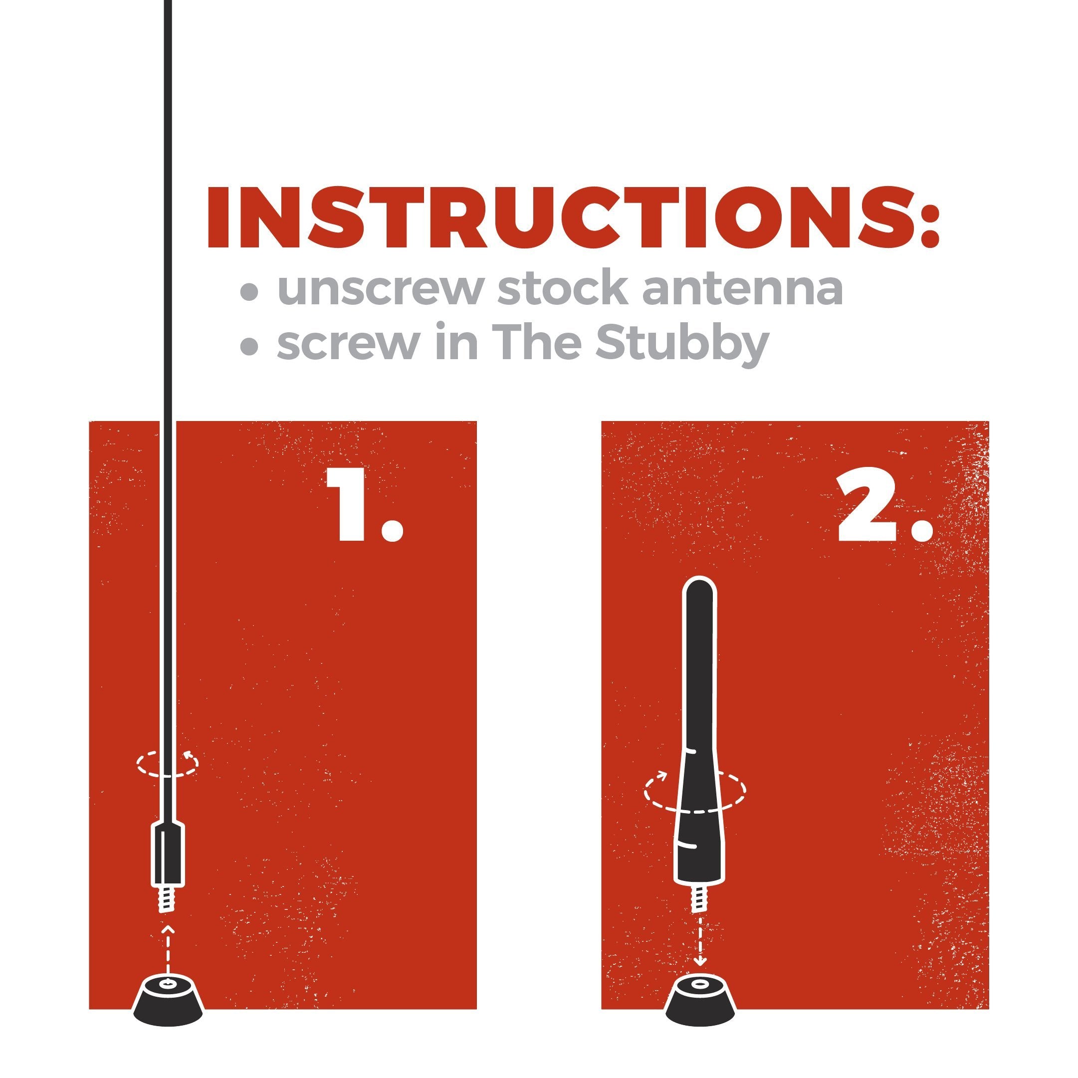 Cravenspeed Stubby Antenna Compatible With Gmc Sierra 2015 2024 | 3.2 Inches | Short Antenna Replacement | Made In The Usa