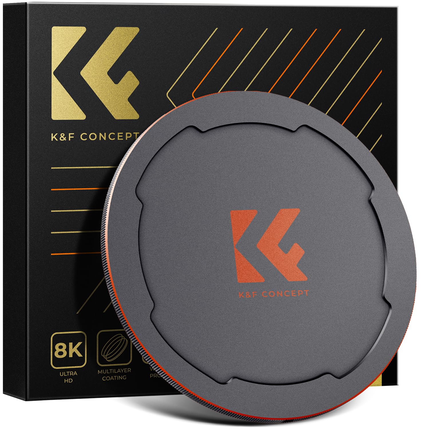K&F Concept 49Mm Thread & Magnetic 2 In 1 Lens Filter Cap Only Compatible With K&F Magnetic Swap System