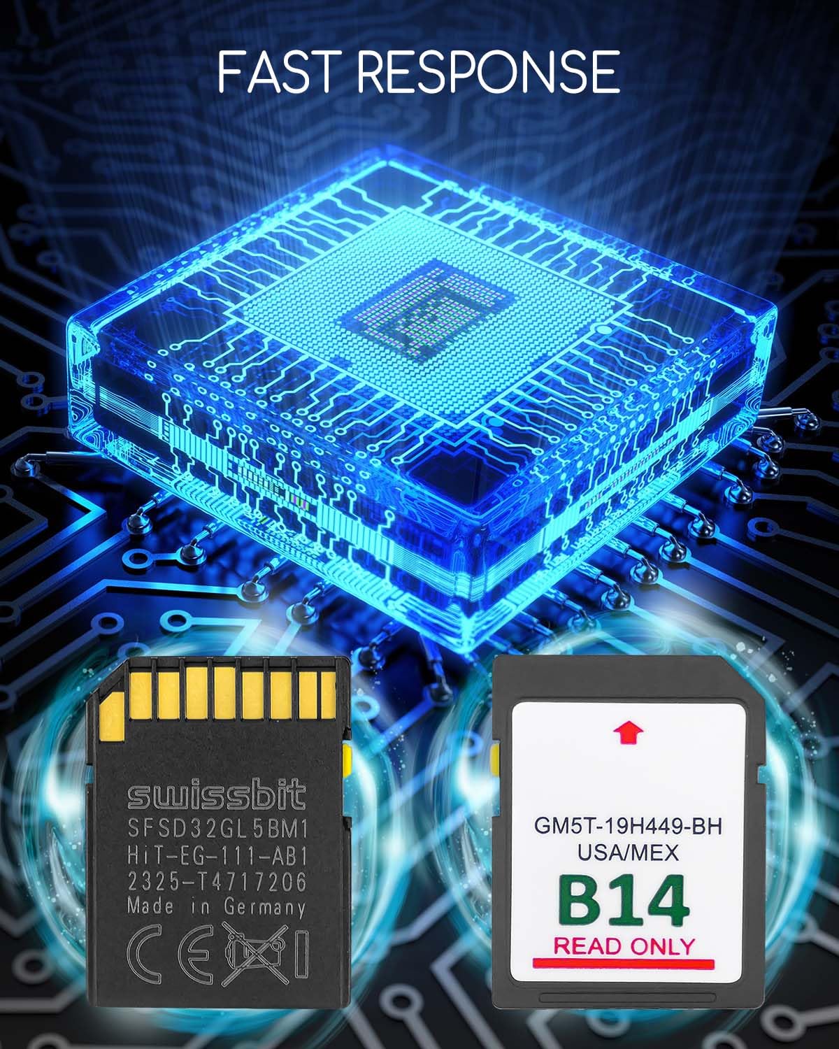 2023 Latest Maps B14 Navigation Sd Card Fit For Ford Lincoln Sync2 System, Updated Navigation Sd Card Support Usa/Mexico New Map