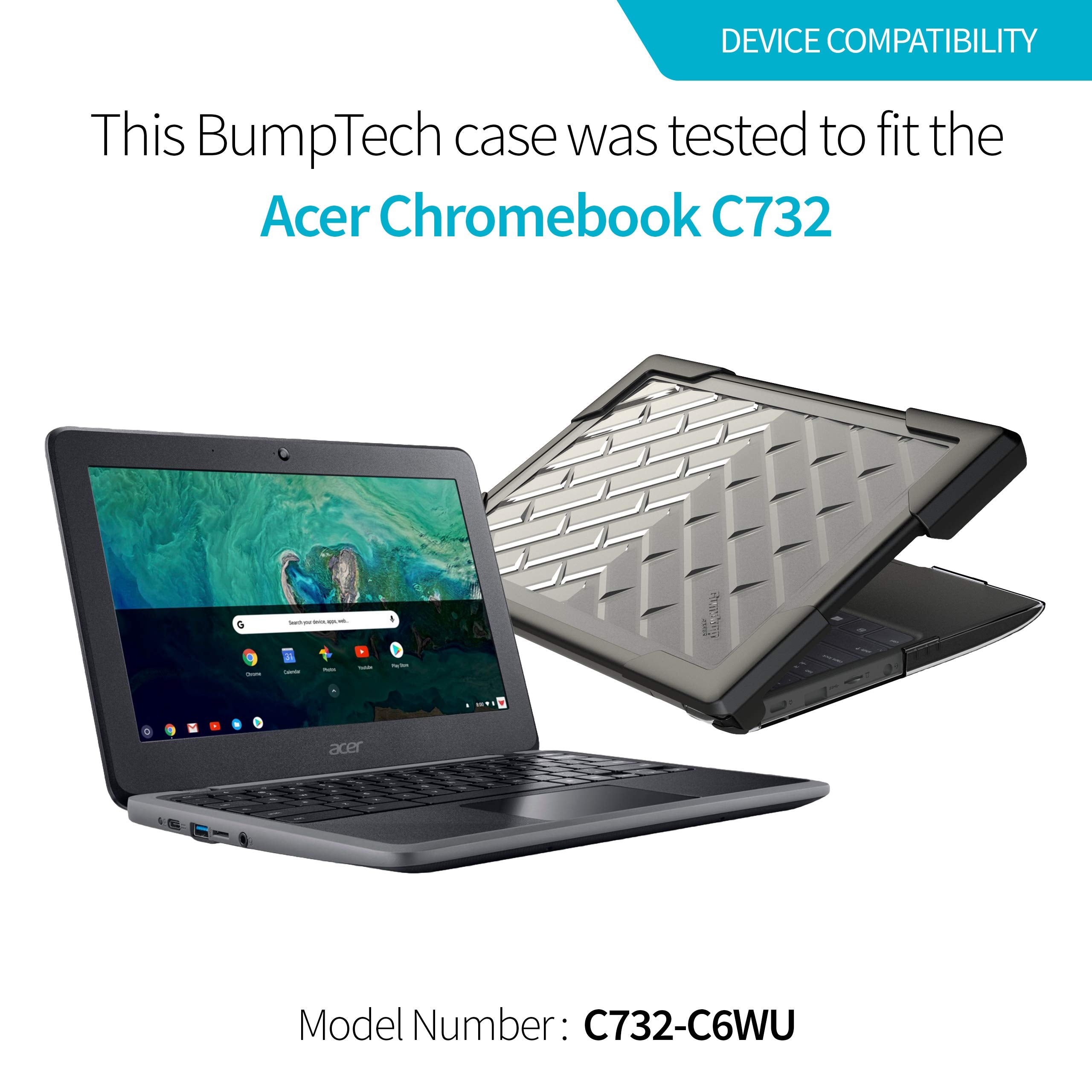 Gumdrop Slimtech Laptop Case Fits Acer Chromebook 11 C732/C733. Designed For K-12 Students, Teachers And Classrooms - Drop Teste