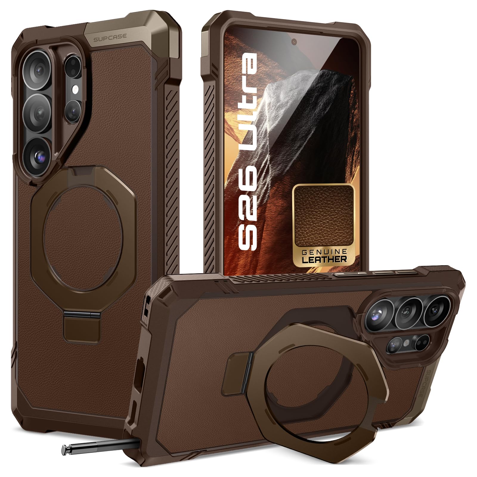 SUPCASE for Samsung Galaxy S26 Ultra Case with Kickstand (Unicorn Beetle Grip), [Wireless Charge Compatible] [Military-Grade Pro