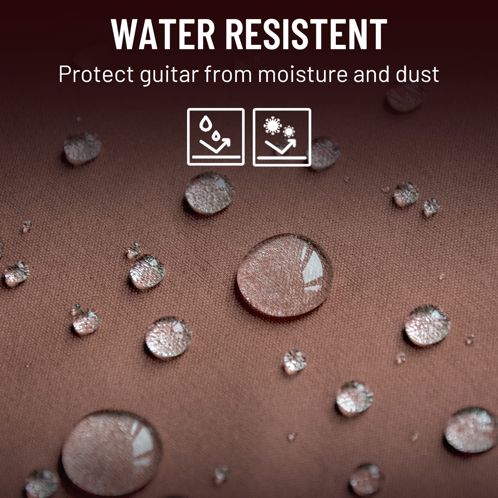 Cahaya Guitar Bag 40 41 42 Inches 6 Pockets Guitar Case Water Resistent Oxford Cloth 0.5 Inch Extra Thick Sponge Overly Padded F