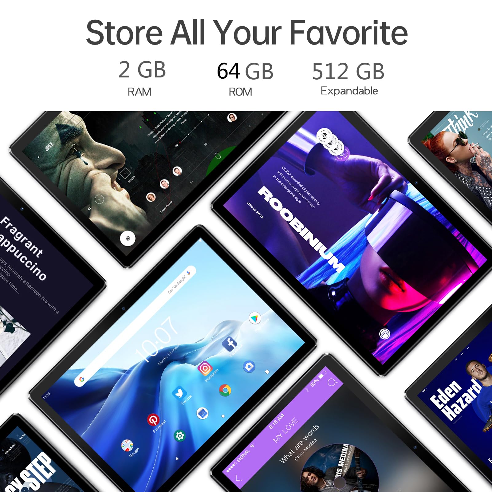 Pritom 10'' Tablet Android 13 Phone Tablet With Sim Slot, 64Gb Quad Core, Ips Touchscreen, 8Mp Rear Camera Wifi Gps Bluetooth Us