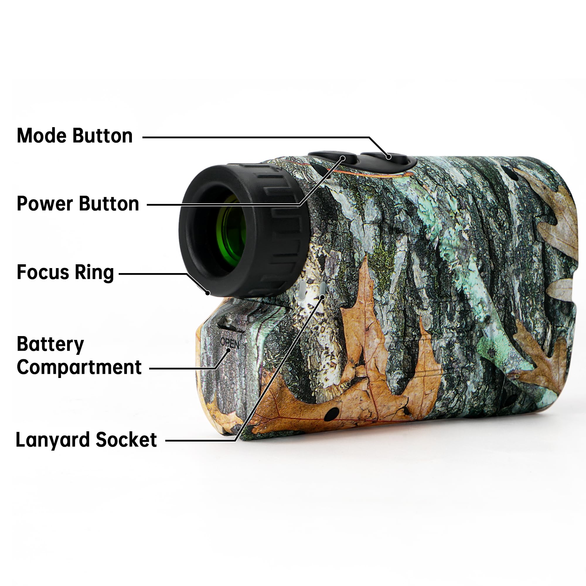 Gogogo Sport Vpro Laser Golf/Hunting Rangefinder, 6X Magnification Clear View 650/1200 Yards Laser Range Finder, Lightweight, Sl