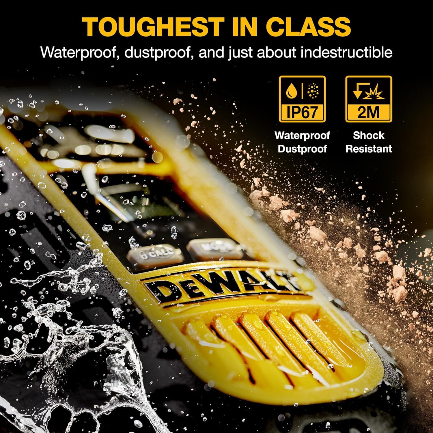 Dewalt Dxfrs300 Bundle 1W Walkie Talkies Heavy Duty Business Two Way Radios, 6 Pack With 6 Remote Speaker Microphones Plus Gang