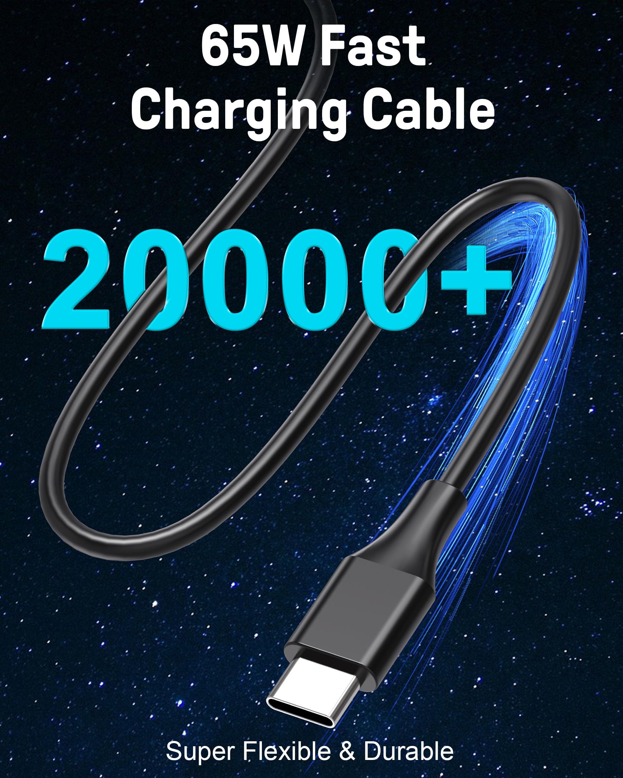 Usb C Laptop Charger 65W 45W Fit For Lenovo Thinkpad/Chromebook/Yoga,Hp Acer Asus Samsung Google Dell Chromebook Latitude Xps 13