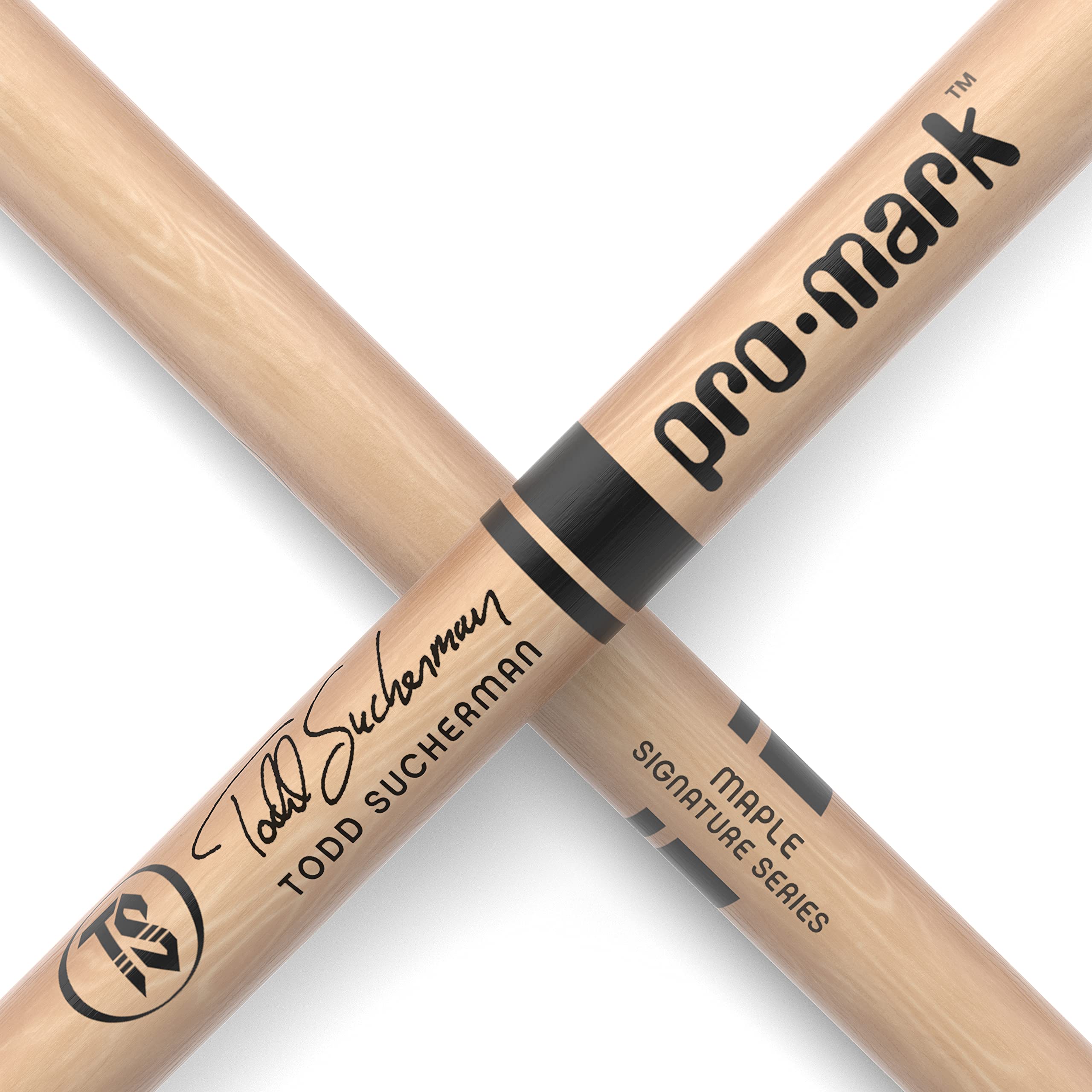 Promark Todd Sucherman 330 Maple Drumsticks, Wood Tip, One Pair