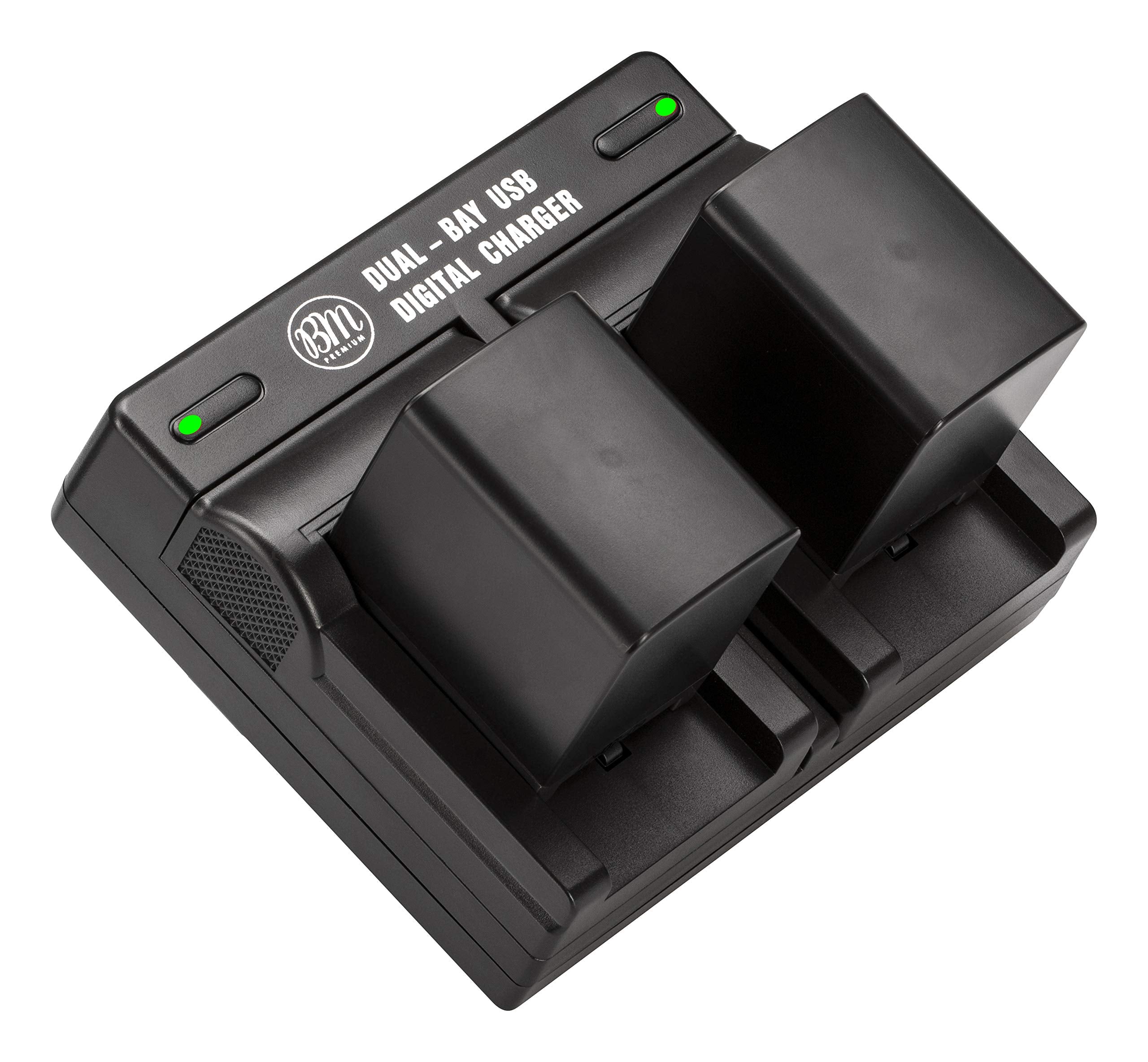 BM Premium 2 BP 828 Batteries and Dual Battery Charger for Canon VIXIA HF G40, HF G50, HF G60, HF G70, XA40, XA45, XA50, XA55, XA60, XA65, XA70, XA75, XA10, XA11, XA15, XA20, XA25, XF400, XF405