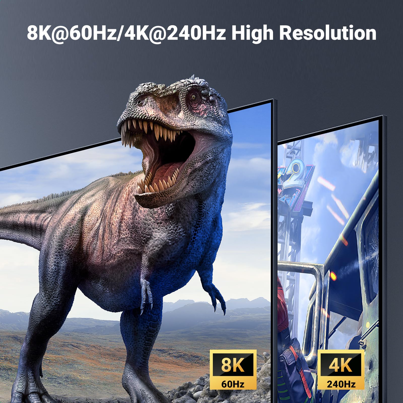 Ugreen 8K Displayport Kvm Switch Dp 1.4 With 4 Usb 3.0 Ports (3 Usb A + 1 Usb C) Support 8K@60Hz 4K@240Hz Share 1 Monitor Keyboa