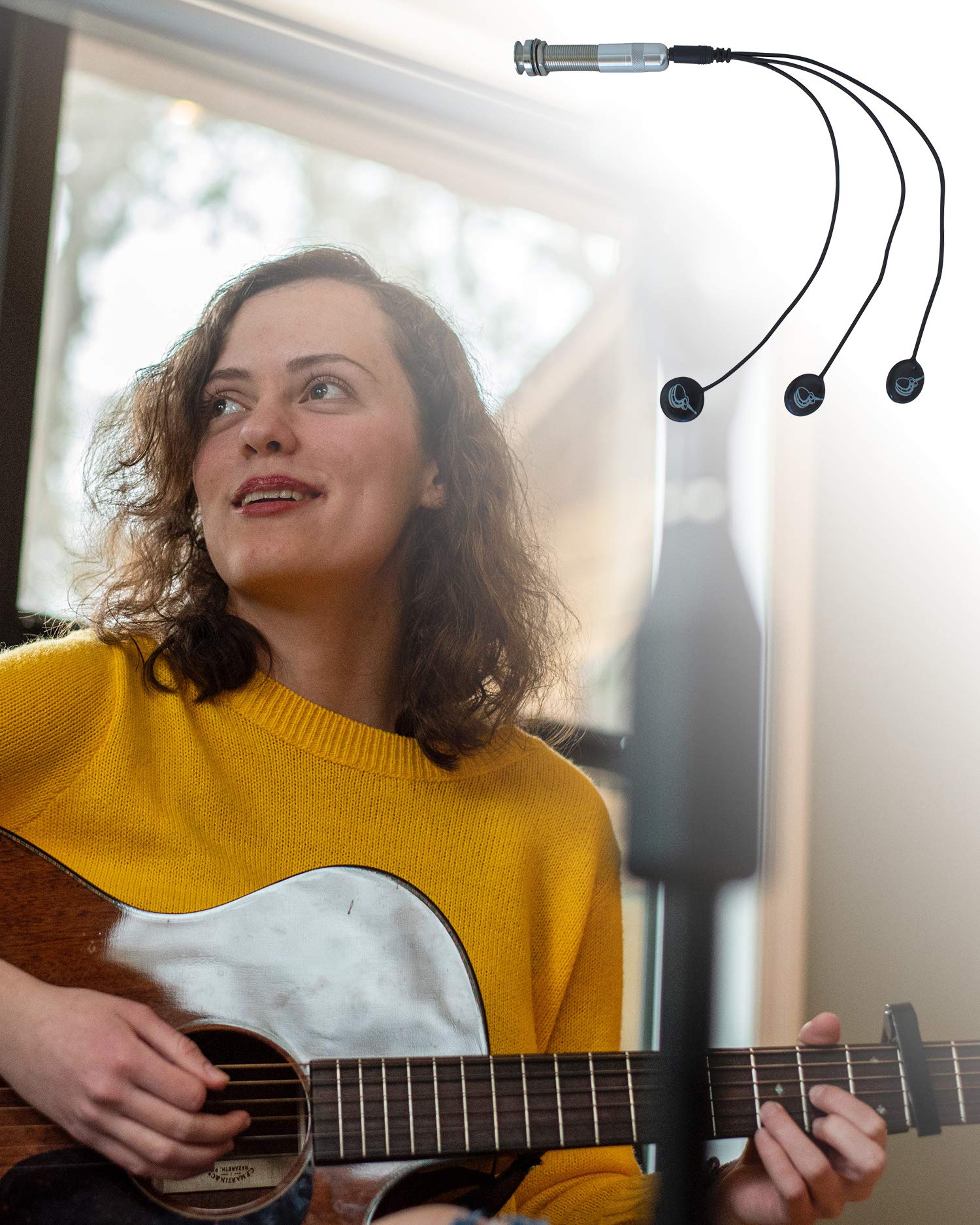 Journey Instruments Passive Piezo Acoustic Pickup   Ep001K Three Balanced German Made Passive Pickup Elements   Piezo Pickup For