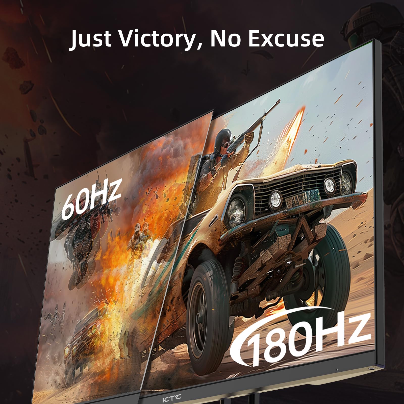 Ktc 27    Gaming Monitor 180Hz Qhd(2560   1440P), 1Ms,Fast Ips Monitor,122% Srgb,2X Dp & 2X Hdmi,Hdr 10,Vesa,Freesync 144Hz 2K M