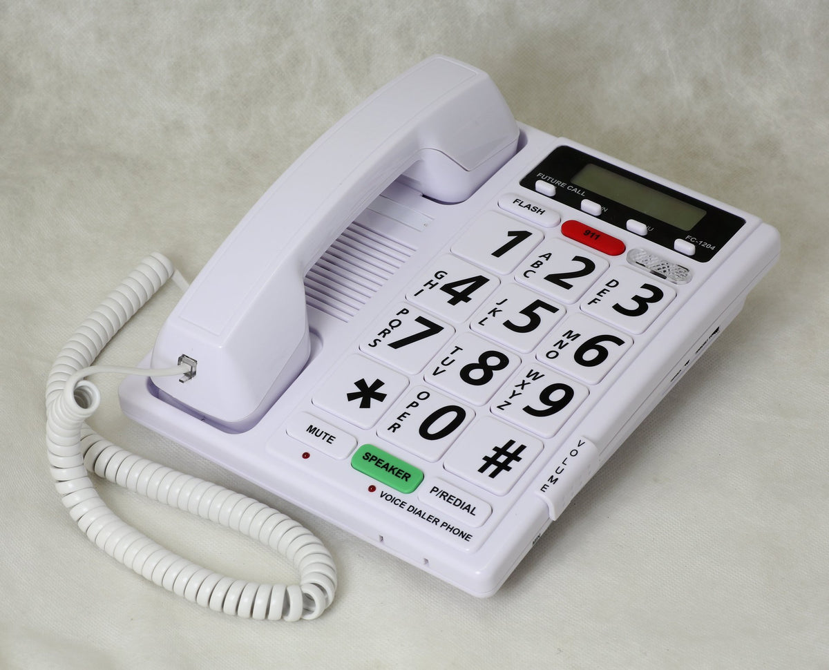 Visual Ringer Phone Future Call Voice Dialer Phone - 40dB, Visual Ringer, Talking Caller I ...