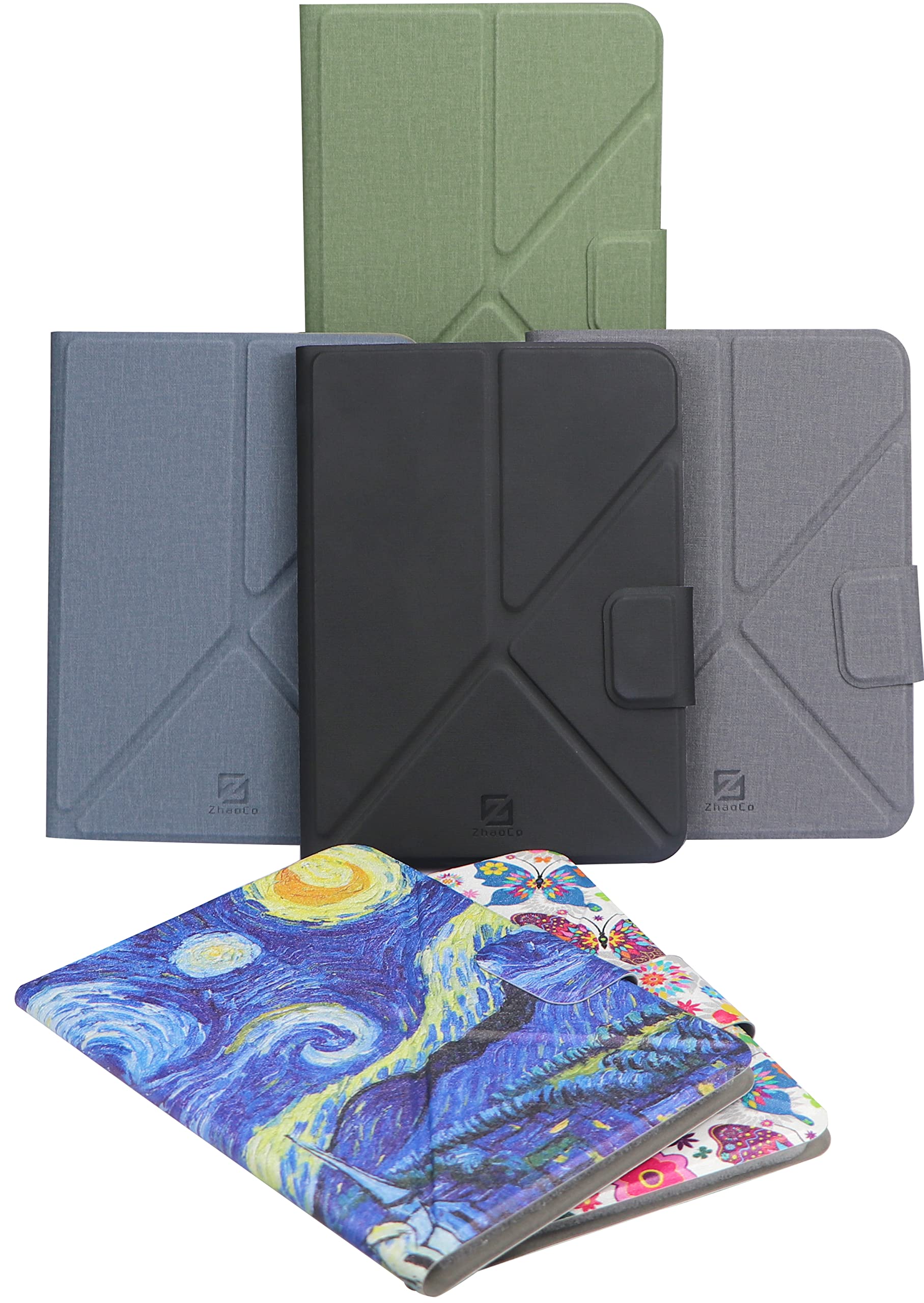 Zhaoco Universal Case Cover For 6'' 6.8'' Inch Ereaders Ebook Vertical And Horizontal Viewing   Green