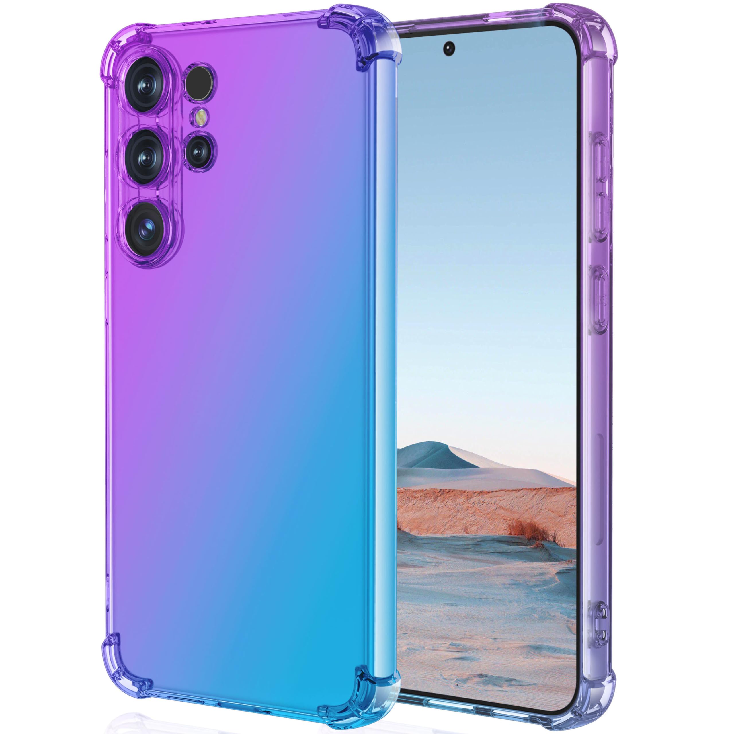 for Galaxy S26 Ultra Case: Women Girls Reinforced Corners TPU Shock-Absorption Flexible Gradient Color for Samsung Galaxy S26 Ul