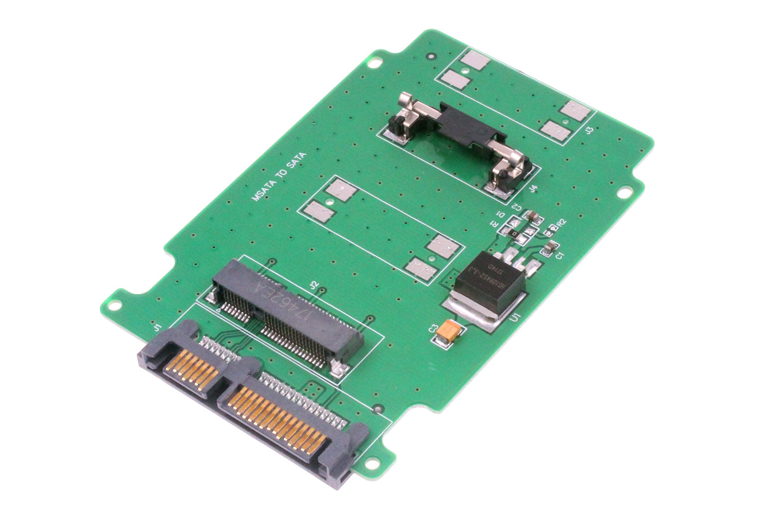 Noyito Msata To Sata 3.0 Adapter Converter Card 50Mm Msata Ssd To 2.5    Sata Ssd 15+7 Pin Adapter