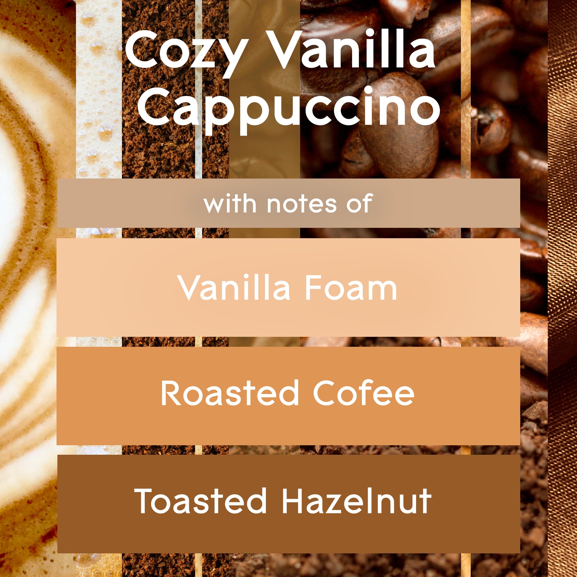 Glade Plugins Refills Air Freshener, Scented And Essential Oils For Home And Bathroom, Cozy Vanilla Cappuccino, 1.34 Fl Oz, 2 Co