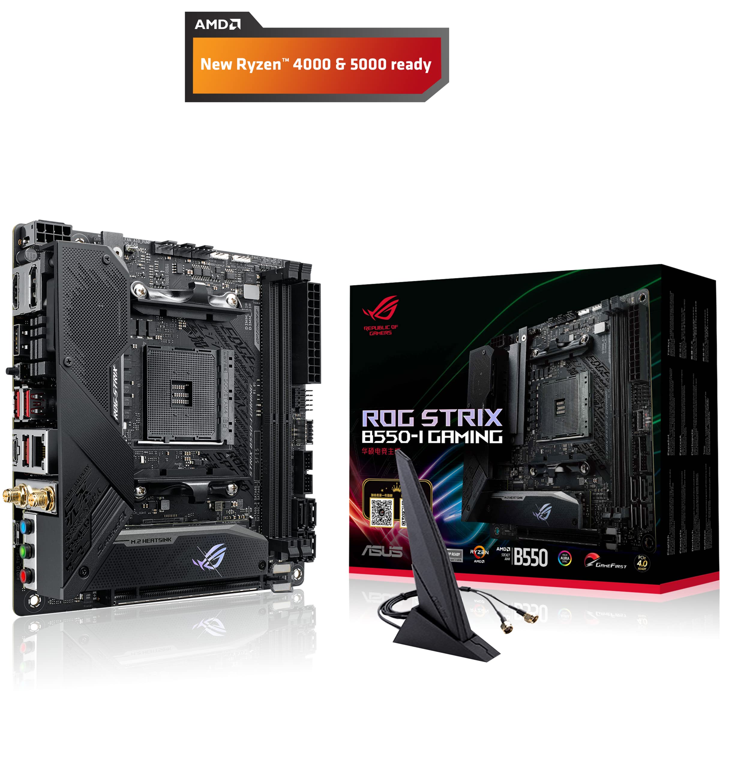 Asus Rog Strix B550 I Gaming Amd Am4 (3Rd Gen Ryzen      ) Mini Itx Sff Gaming Motherboard (Pcie 4.0, Wifi 6, 2.5Gb Lan, Ddr4 51