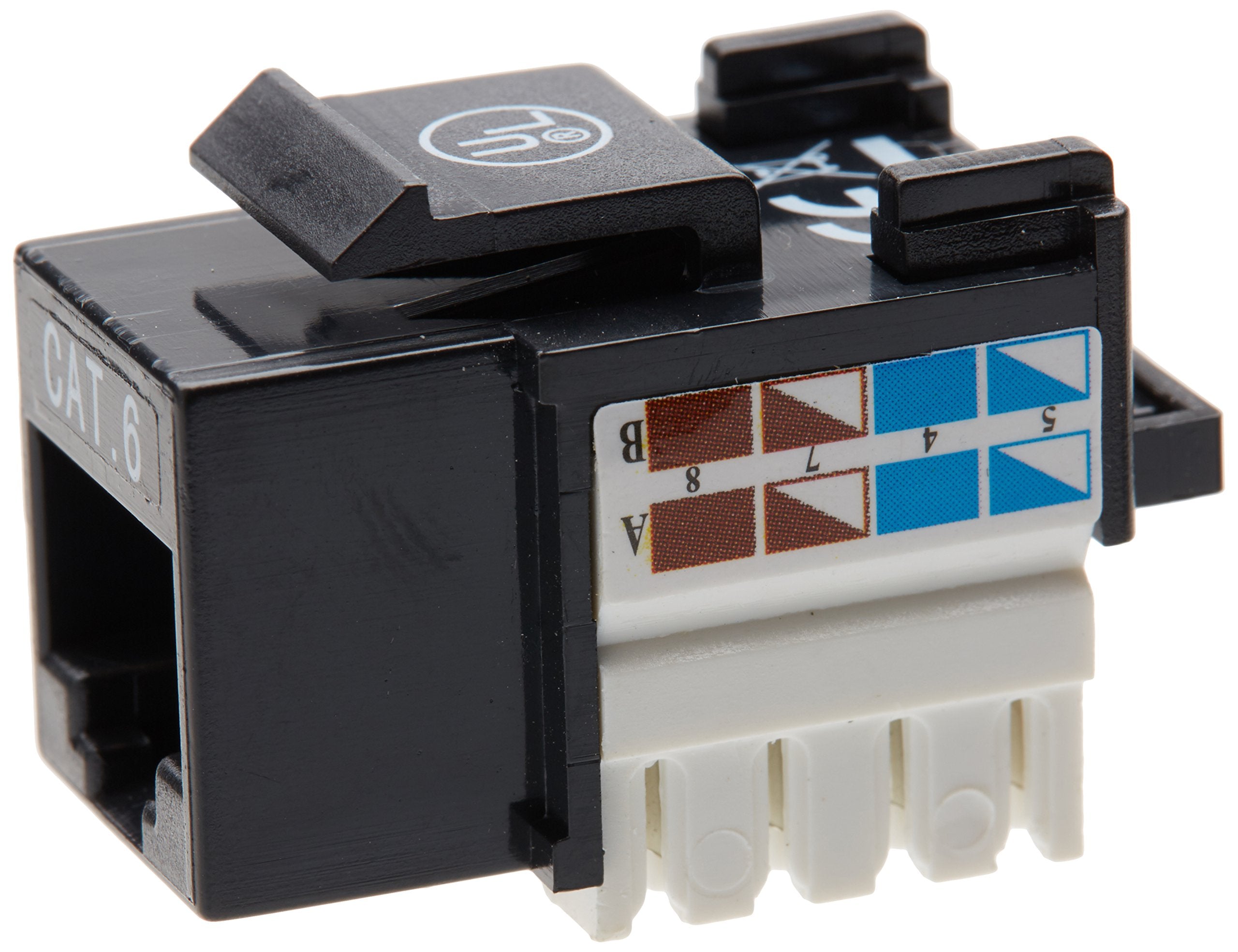 Intellinet Cat6 Keystone Jack  Utp, Black, Punch-Down
