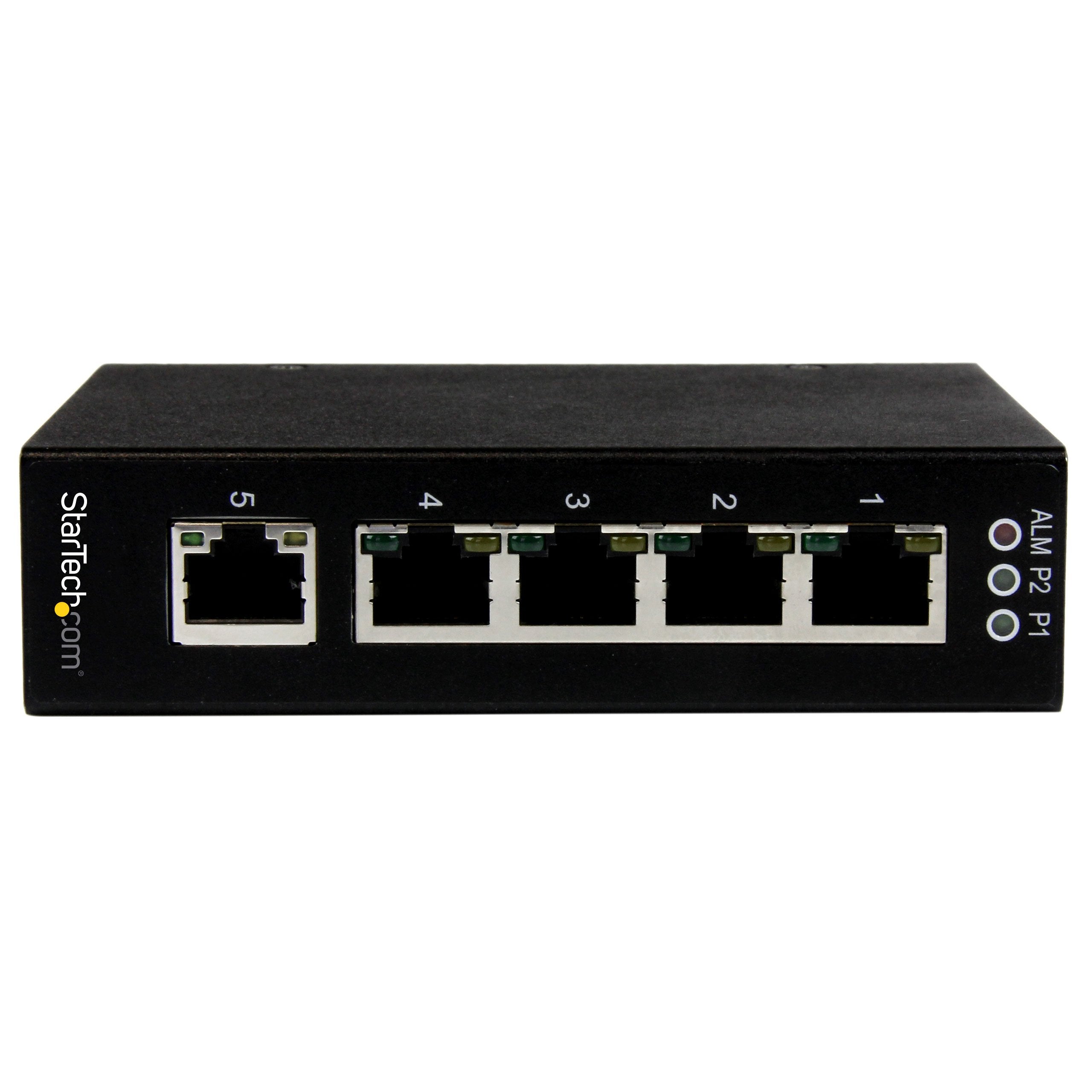 Startech.Com 5 Port Unmanaged Industrial Gigabit Ethernet Switch   Din Rail / Wall Mountable Network Switch   Rugged Ip30 Gigabi